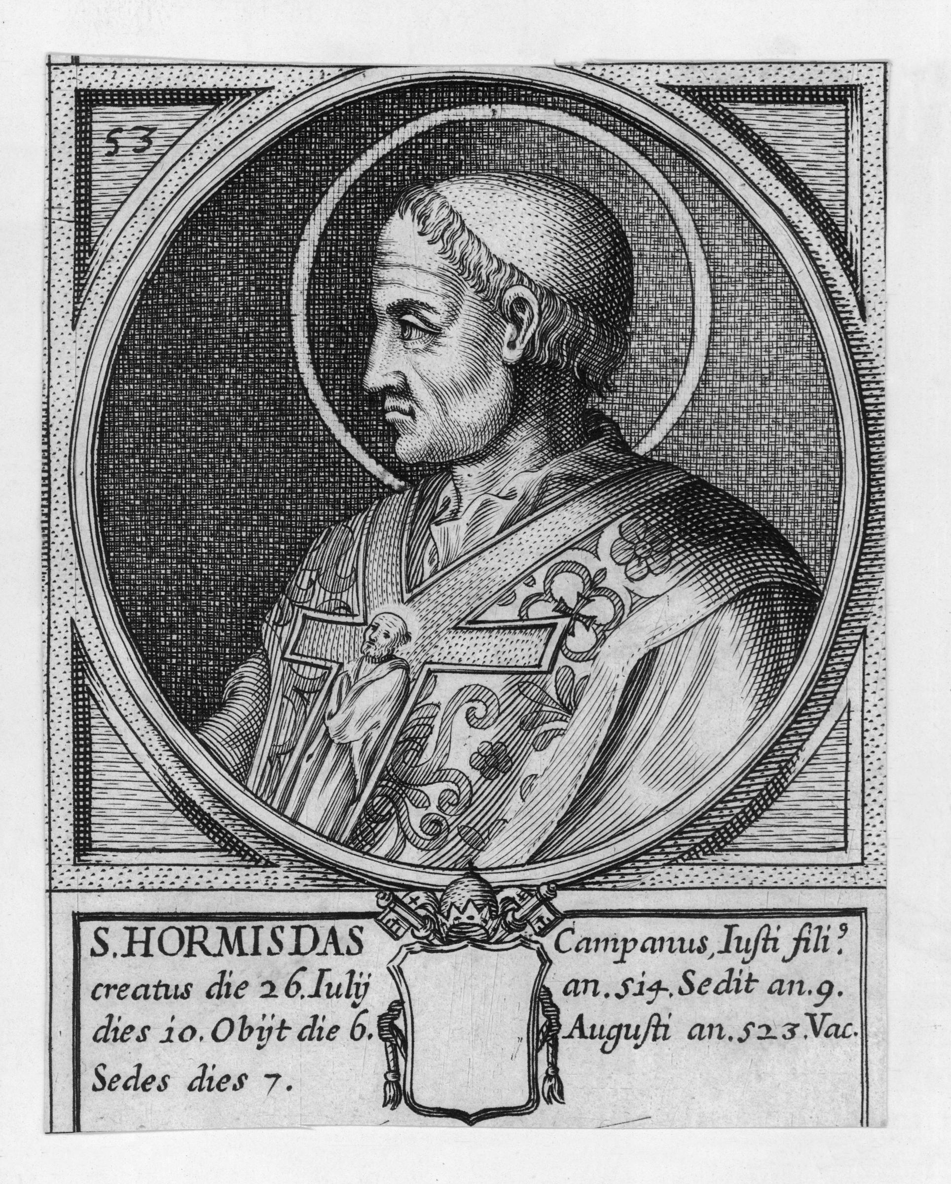 An illustration of Pope Hormisdas circa 520 AD. | Source: Getty Images