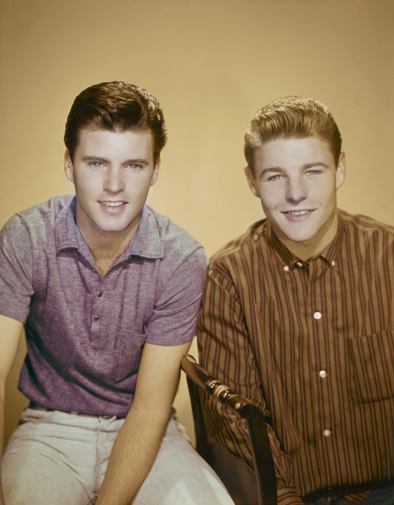 American singer and musician Ricky Nelson and his actor brother David Nelson in1957. | Source: Getty Images