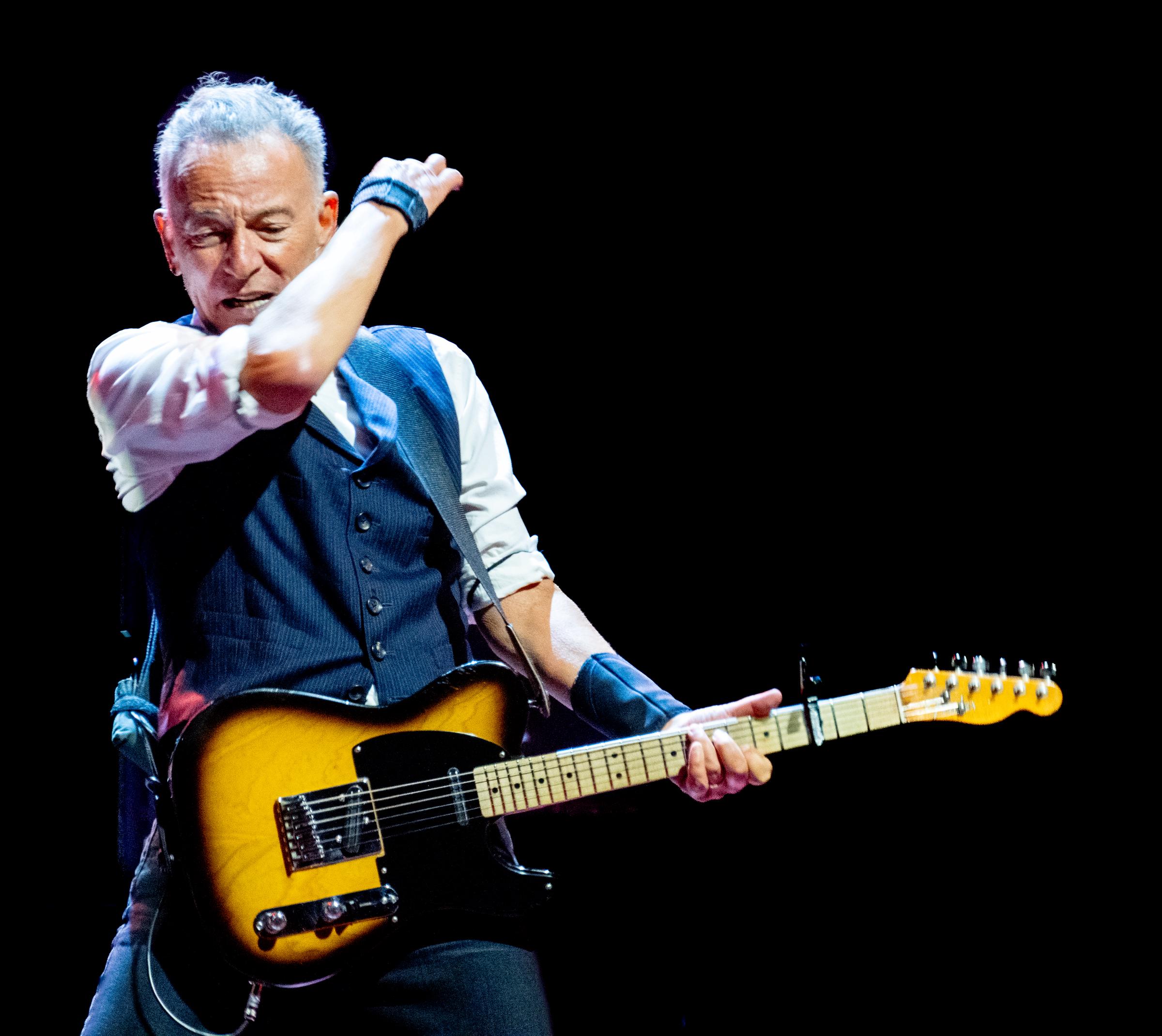 Bruce Springsteen performs during the first night of his "The Land of Hopes and Dreams" tour at Co-op Live in Manchester, England, on May 14, 2025 | Source: Getty Images