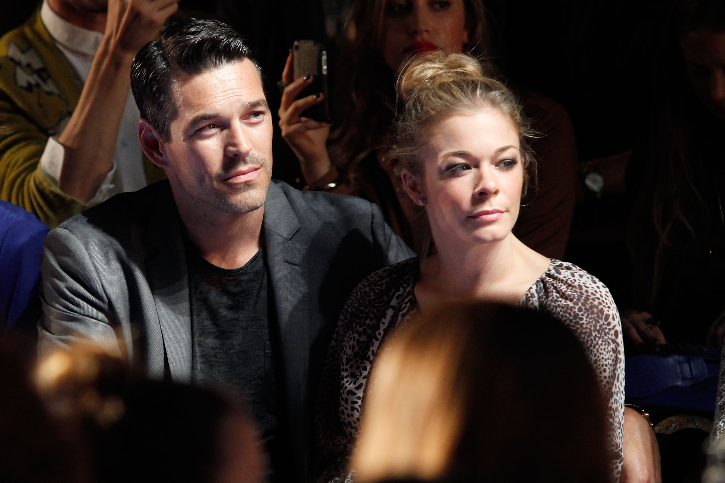 The '90s heartthrob and Leann Rimes at the Monique Lhuillier Spring 2012 fashion show during Mercedes-Benz Fashion Week on September 10, 2011, in New York. | Source: Getty Images