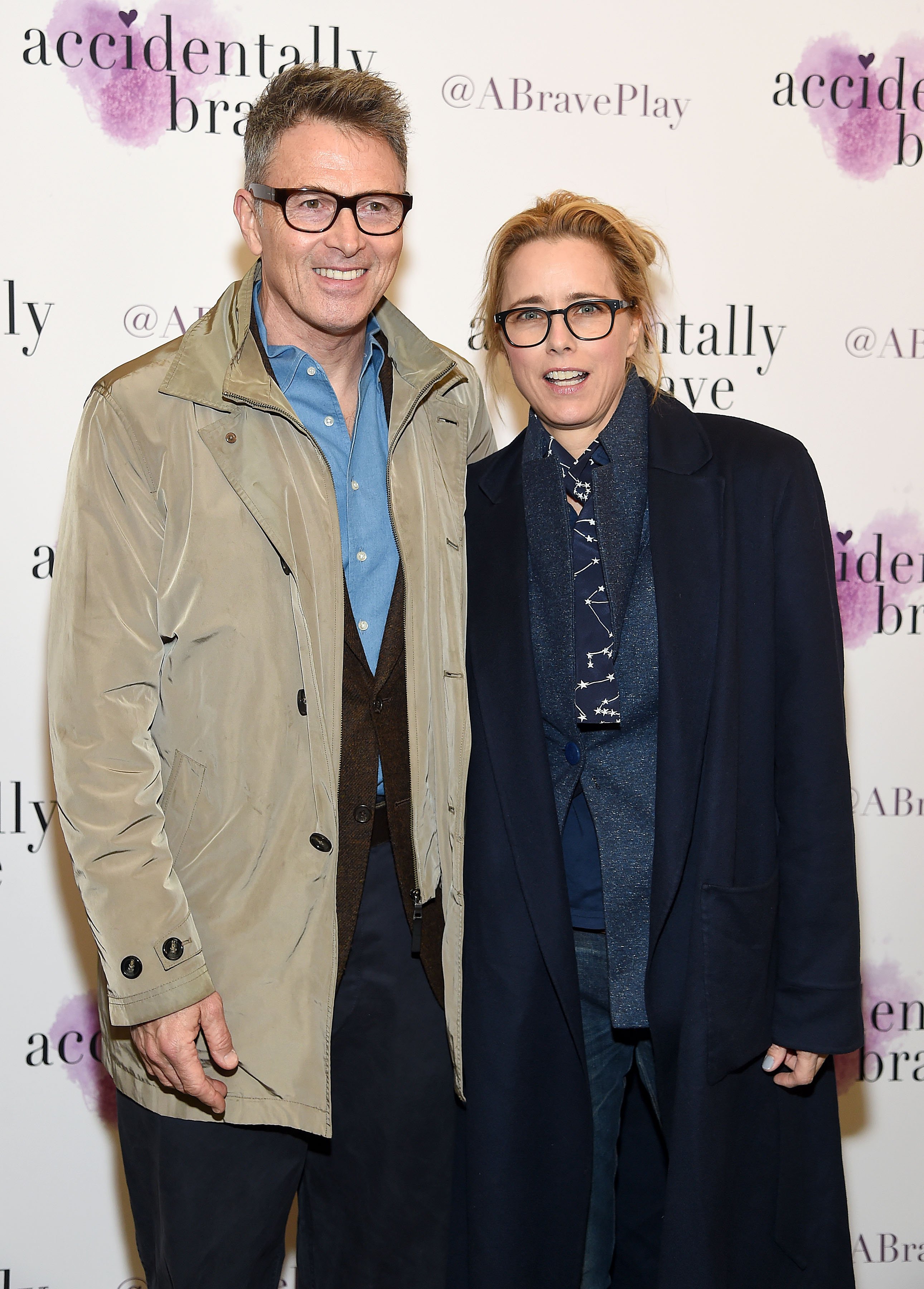 Tim Daly and Téa Leoni attend the "Accidentally Brave" Opening Night at DR2 Theatre on March 25, 2019 in New York City. | Source: Getty Images