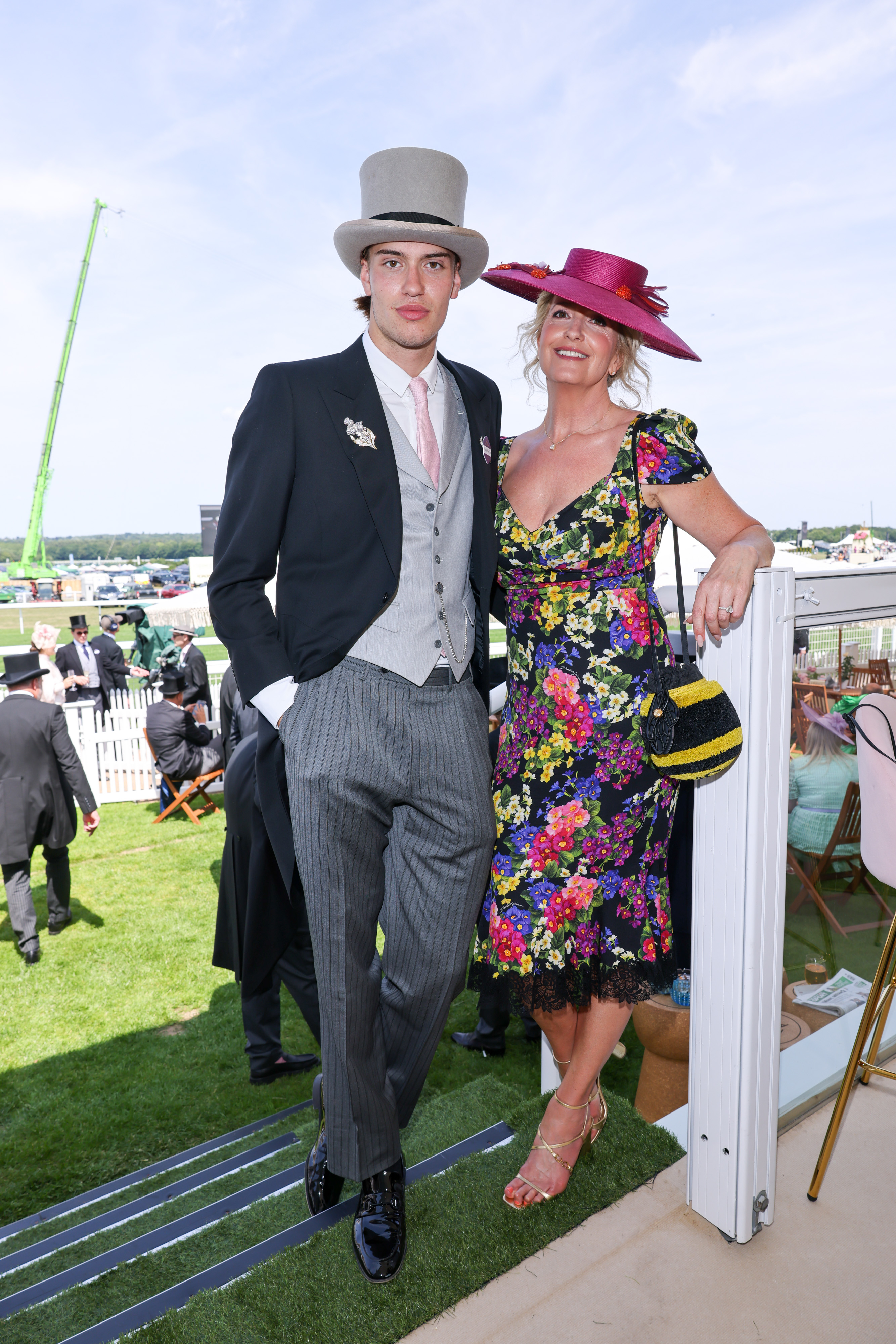 Alastair Wallace Stewart and Penny Lancaster at day one of Royal Ascot 2025 at Ascot Racecourse on June 17 in England. | Source: Getty Images