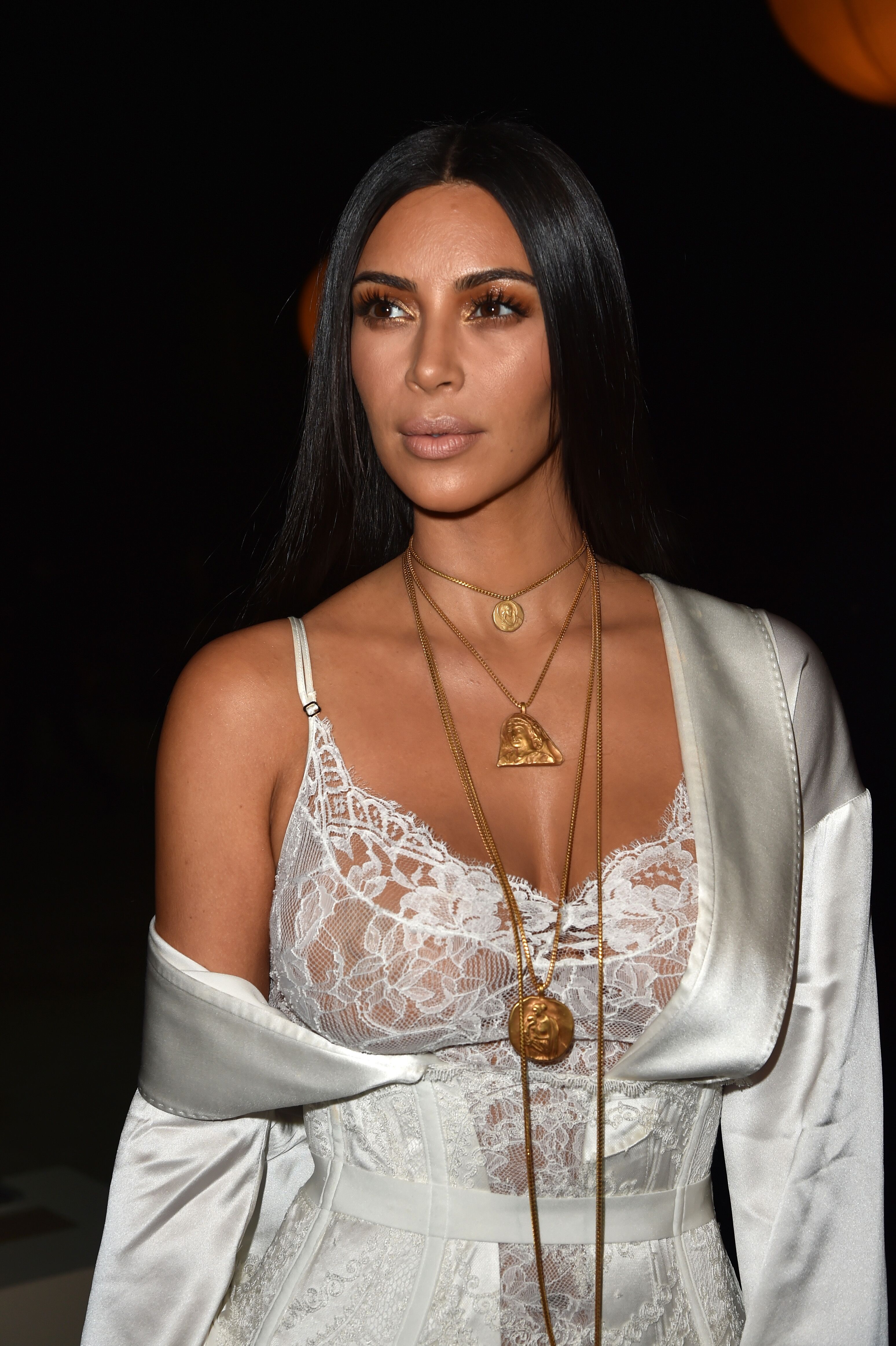 Kim Kardashian attends the Givenchy show as part of the Paris Fashion Week Womenswear Spring/Summer 2017 on October 2, 2016 in Paris, France | Source: Getty Images