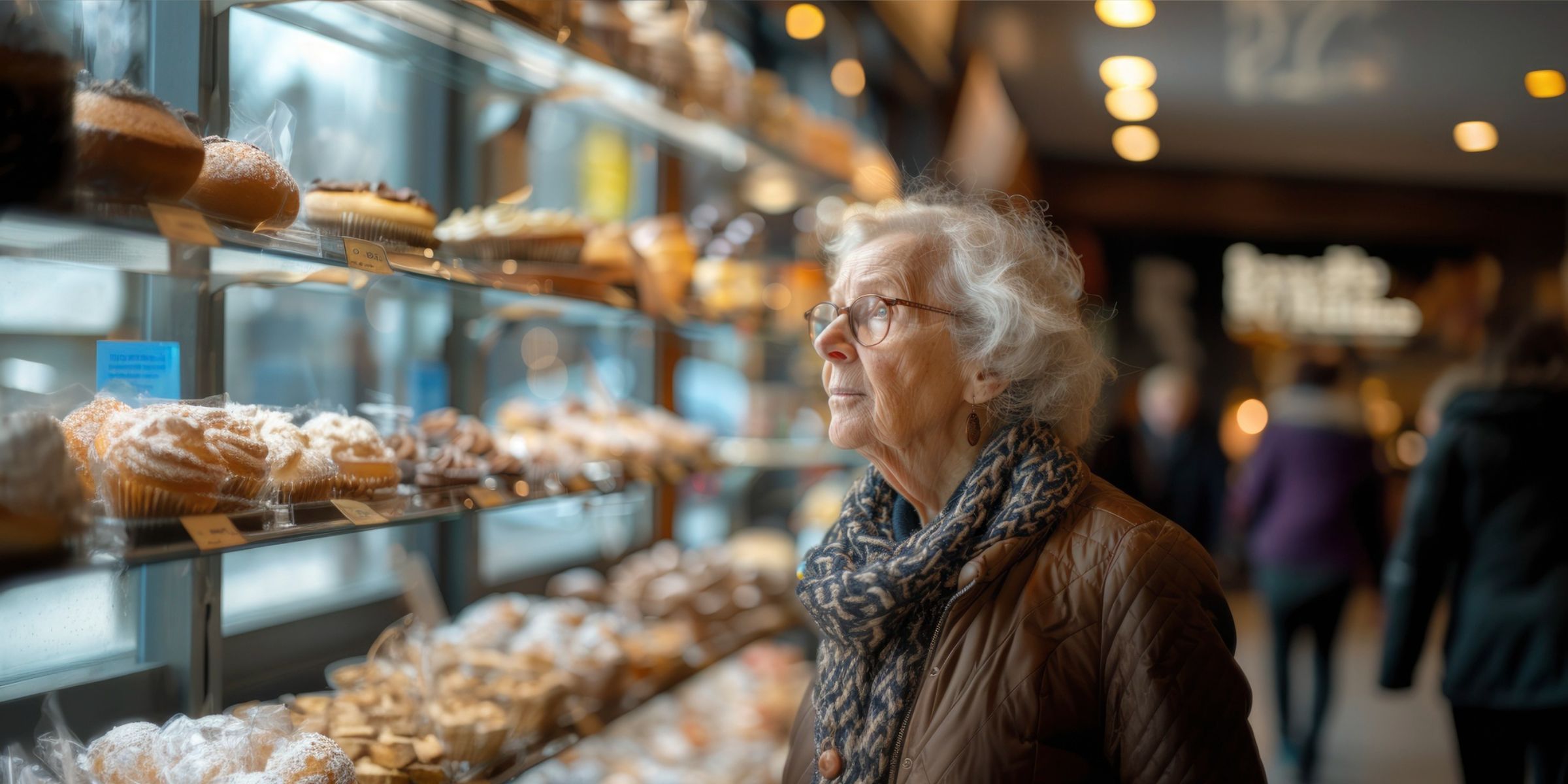 An elderly woman in a store | Source: Freepik