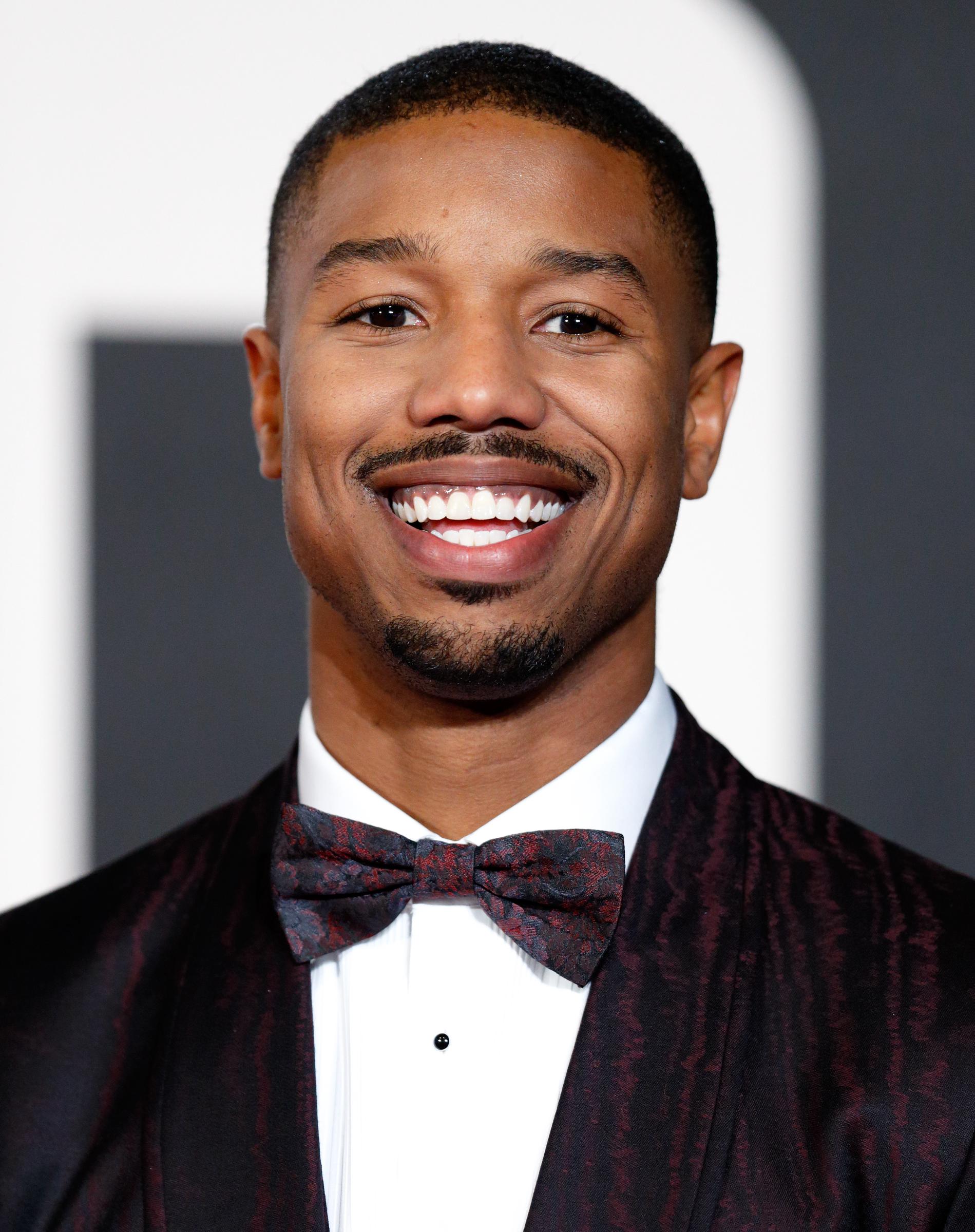 Michael B. Jordan at the premiere of "Creed" on January 12, 2016, in London, England. | Source: Getty Images