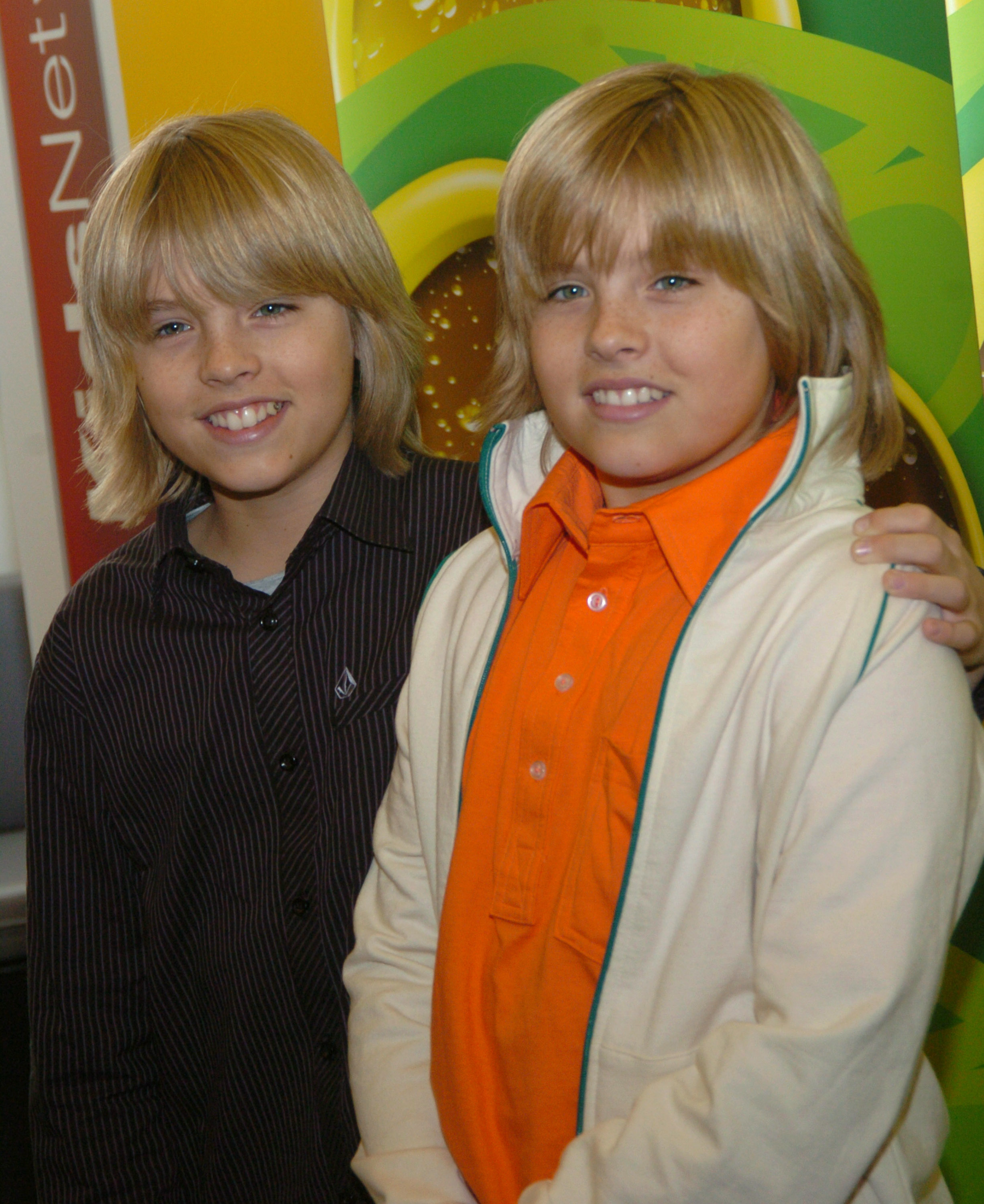 Cole and Dylan at the "Stars of the Disney Channel Meet the Press" event on February 9, 2006,  in New York. | Source: Getty Images