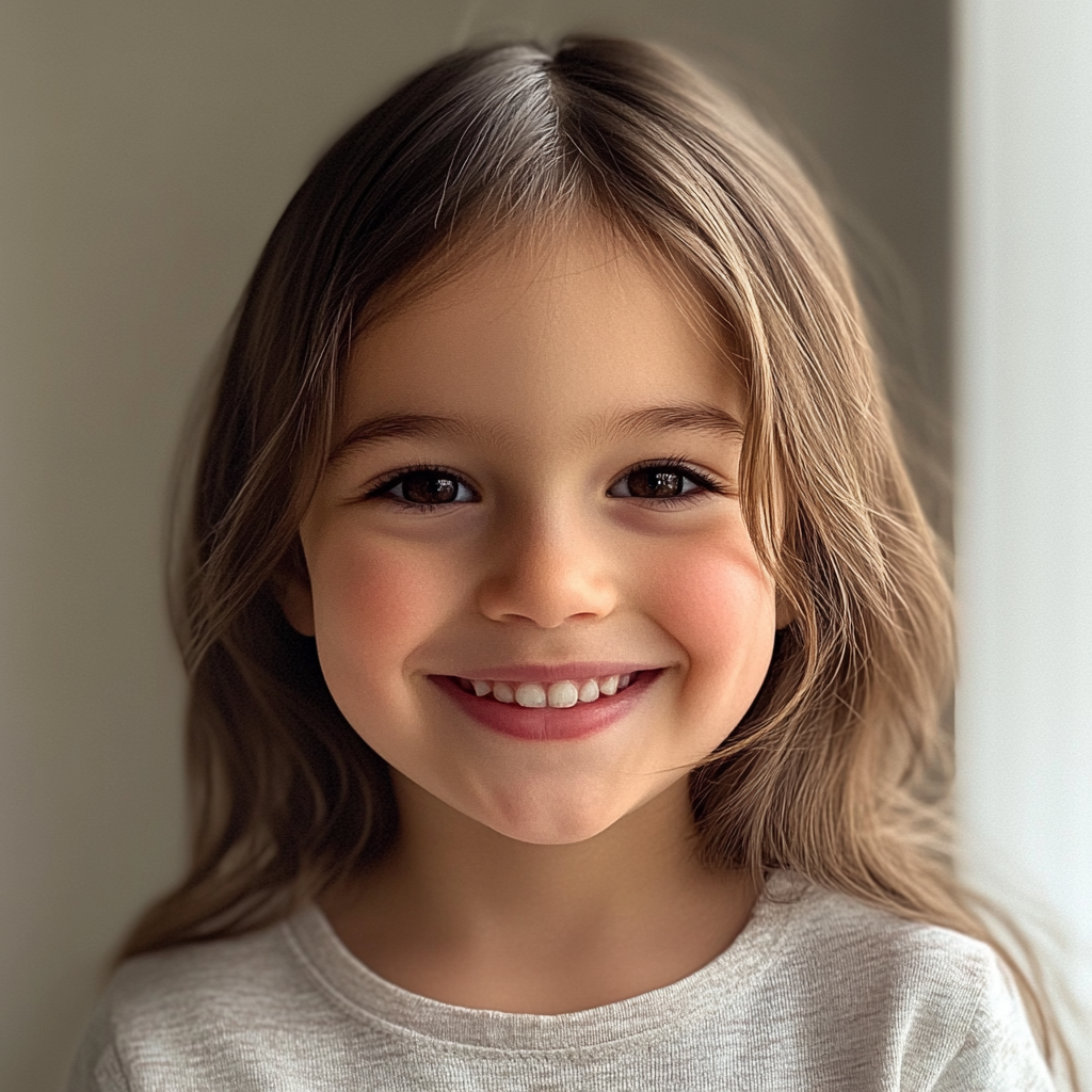 A smiling little girl | Source: Midjourney