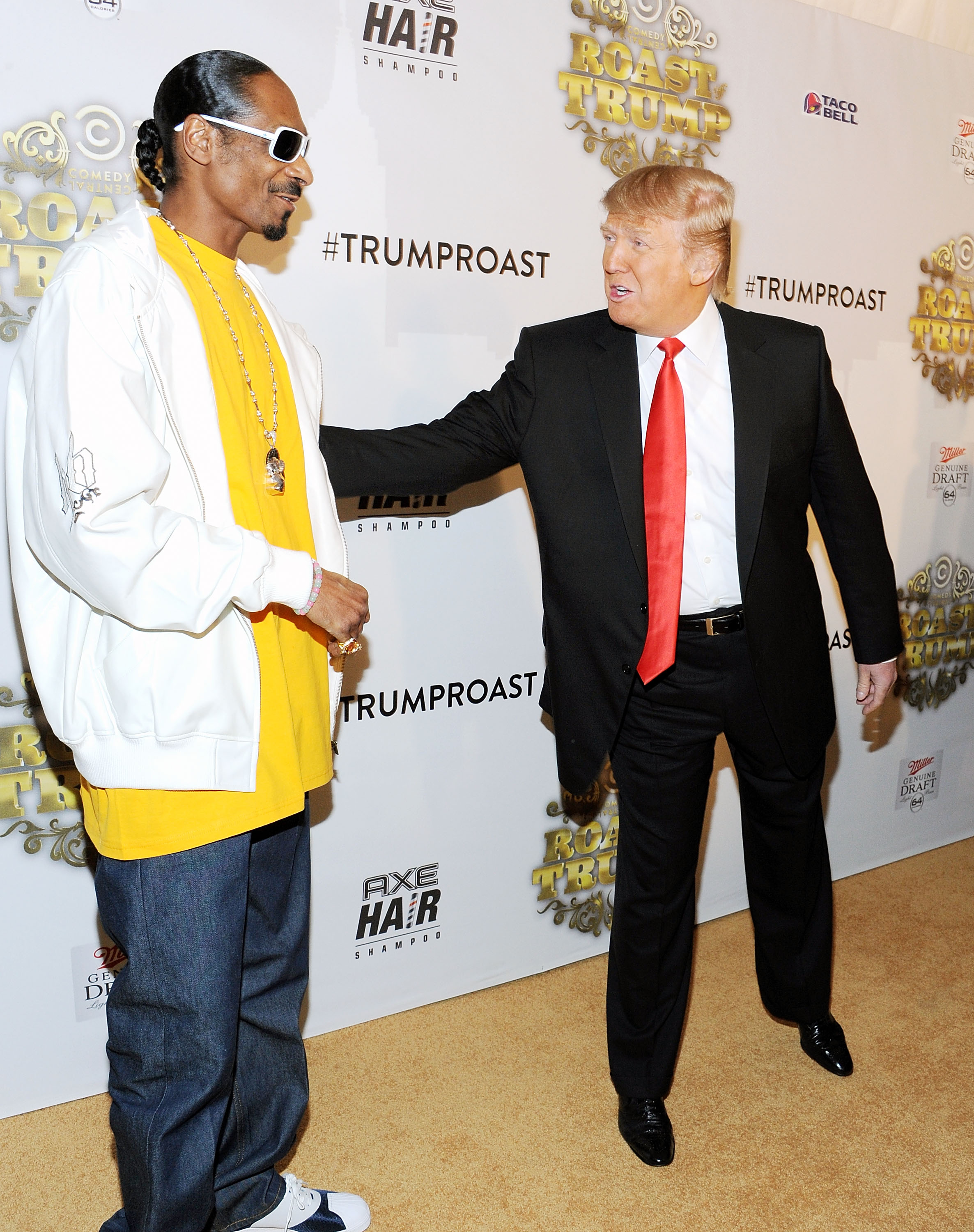 Snoop Dogg and Donald Trump attend the Comedy Central Roast of Donald Trump at the Hammerstein Ballroom on March 9, 2011 | Source: Getty Images