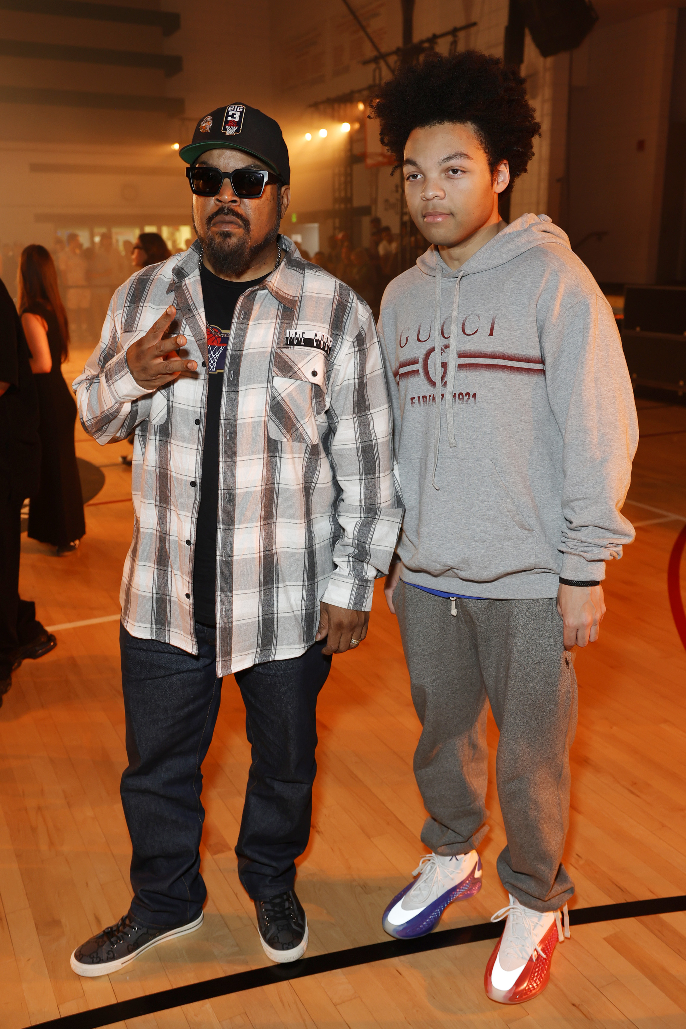 Ice Cube with his son, Shareef Jackson, at the NAHMIAS SS25 Menswear Show in Los Angeles, California on June 9, 2024. | Source: Getty Images