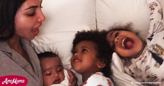 Kim Kardashian West shows off relationship between son Saint and daughter Chicago