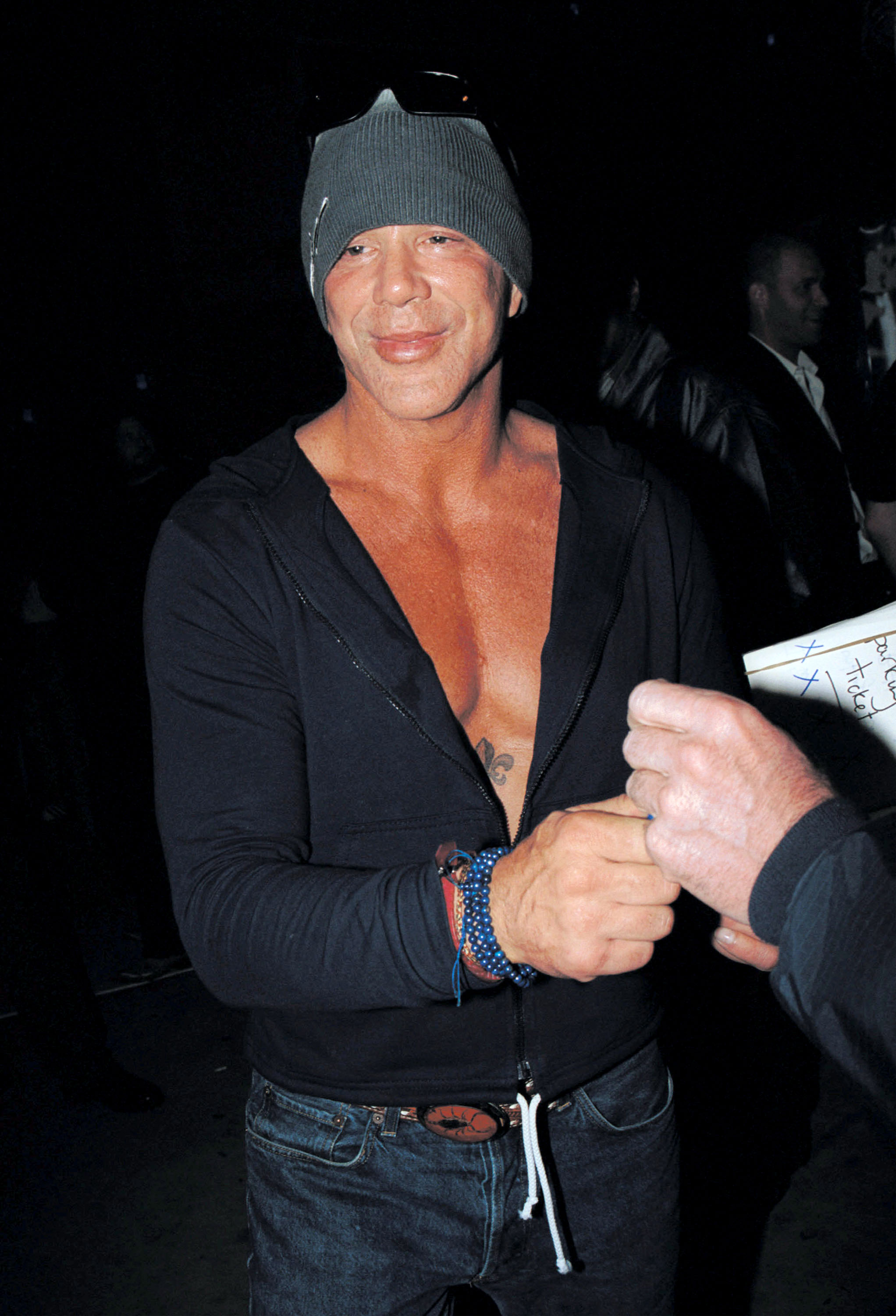 Mickey Rourke at The Standard hotel on April 11, 2002 in Hollywood, California. | Source: Getty Images