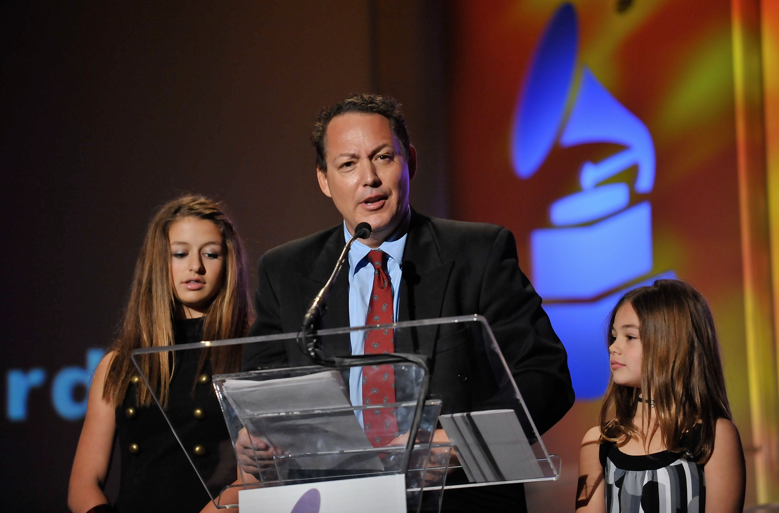 Alexa, Dodd, and Olivia Darin accept the Lifetime Achievement Award on behalf of the late Bobby Darin at the 52nd Annual Grammy Awards Special Merit Awards and Nominee Reception on January 30, 2010, in Los Angeles, California | Source: Getty Images