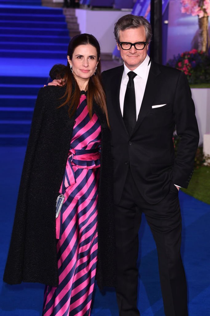 Livia Firth y Colin Firth en el estreno europeo de "Mary Poppins Returns" el 12 de diciembre de 2018 en Londres, Inglaterra. | Foto: Getty Images