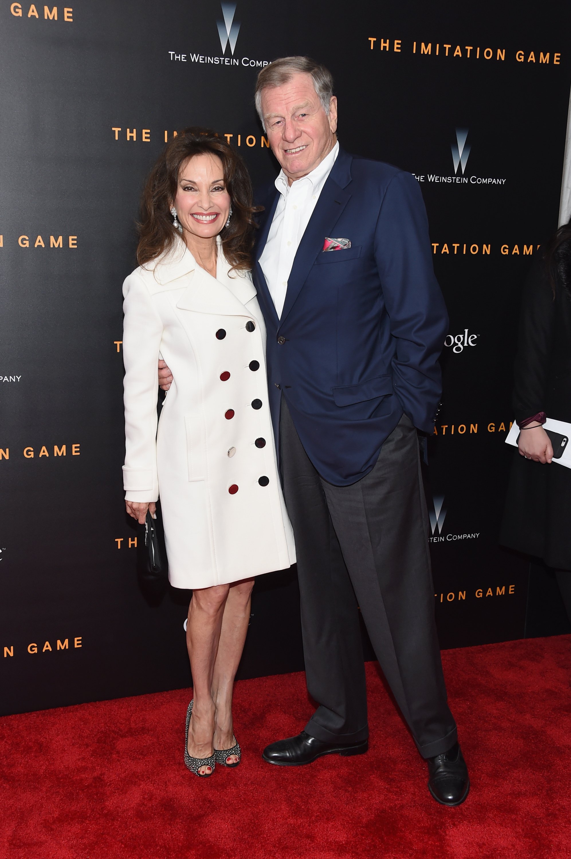 Susan Lucci and her husband, chef Helmut Huber during the "The Imitation Game" New York premiere at Ziegfeld Theater on November 17, 2014 in New York City. | Source: Getty Images
