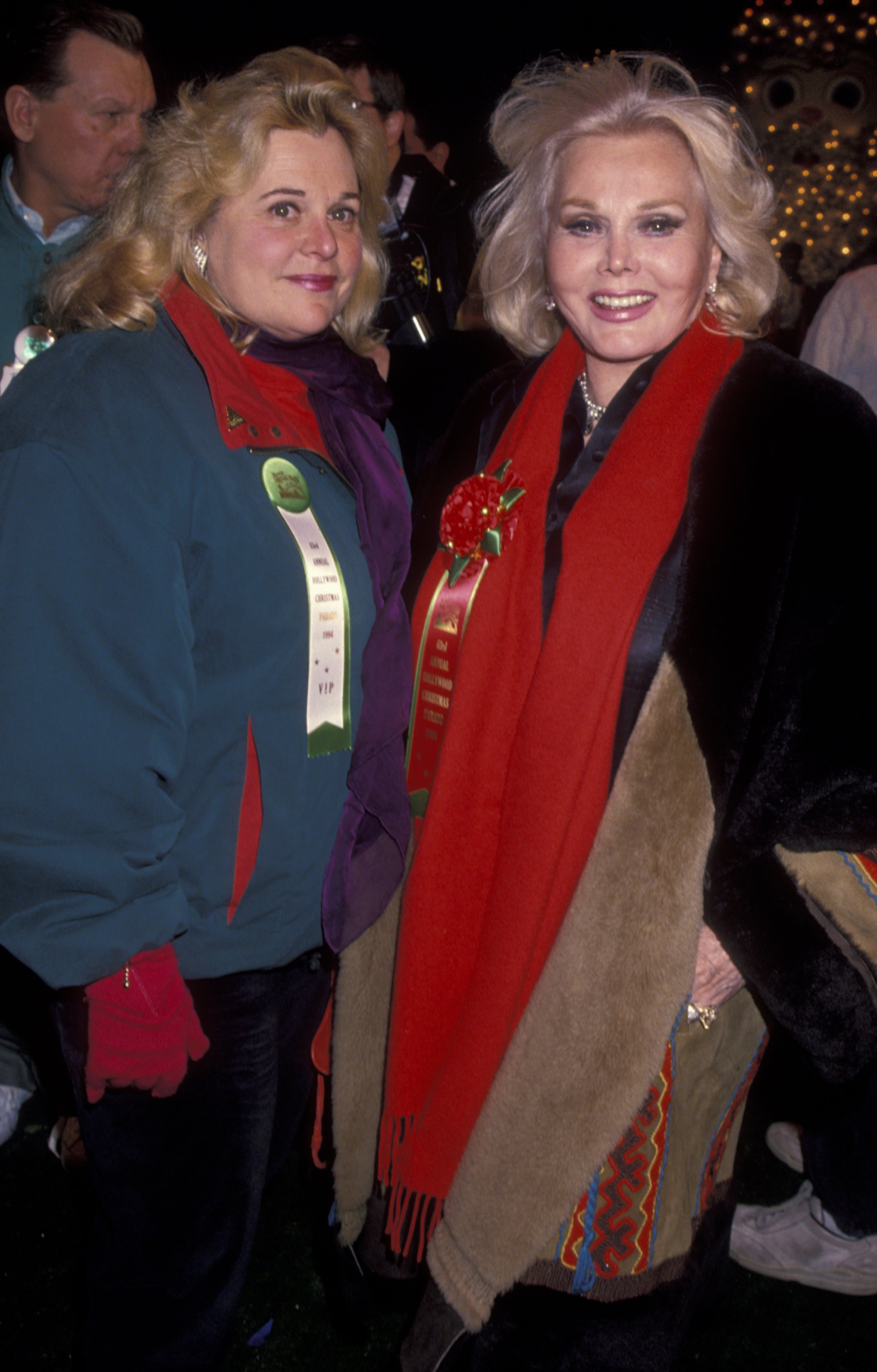 Francesca Hilton and Zsa Zsa Gabor at the 63rd Annual Hollywood Christmas Parade on November 27, 1994, in Hollywood, California. | Source: Ron Galella, Ltd./Ron Galella Collection/Getty Images