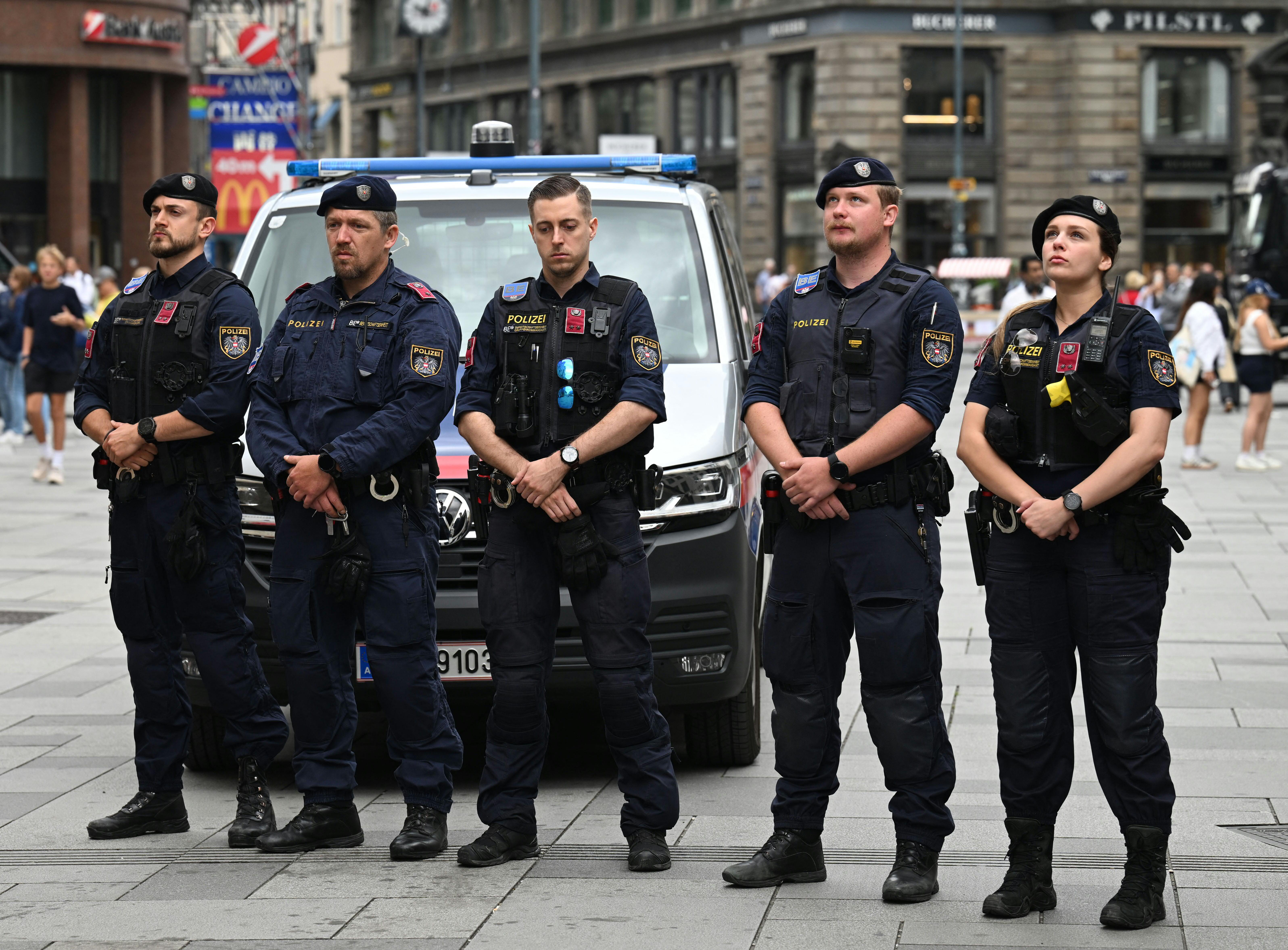 Police officers in Austria. | Source: Getty Images