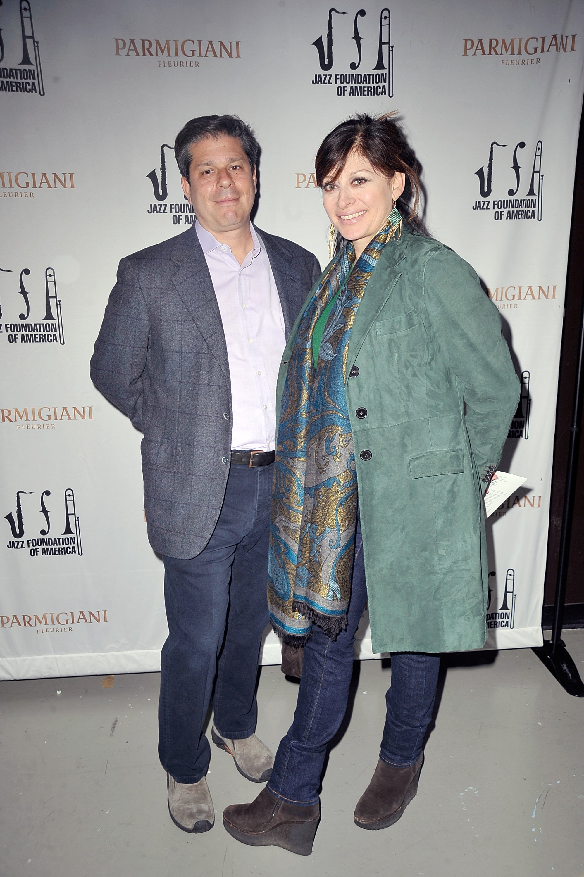 Jonathan Steinberg and Maria Bartiromo attend the 23rd annual Jazz Loft Party on April 26, 2014, in New York City. | Source: Getty Images