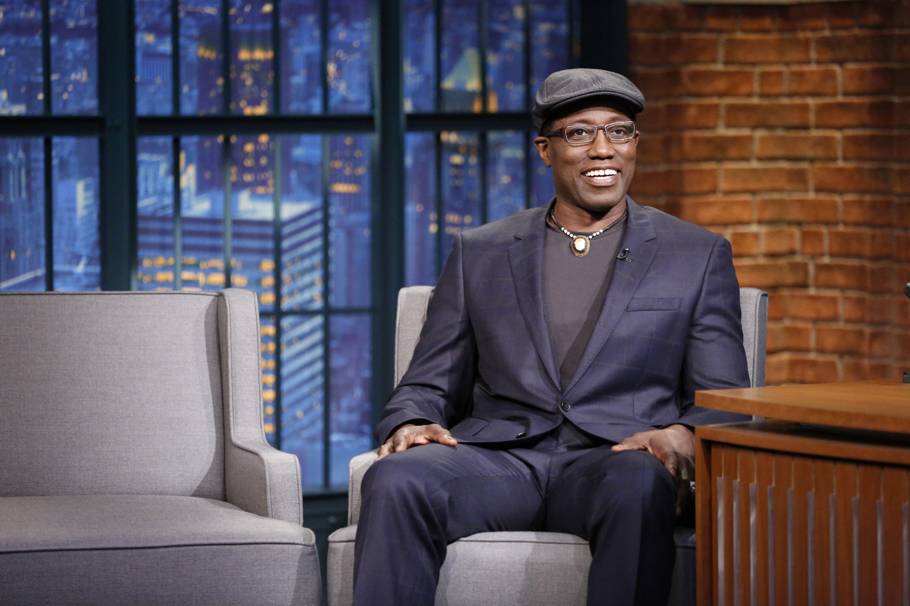 Wesley Snipes during an interview on "Late Night with Seth Meyers," on September 21, 2015 | Photo: Getty Images