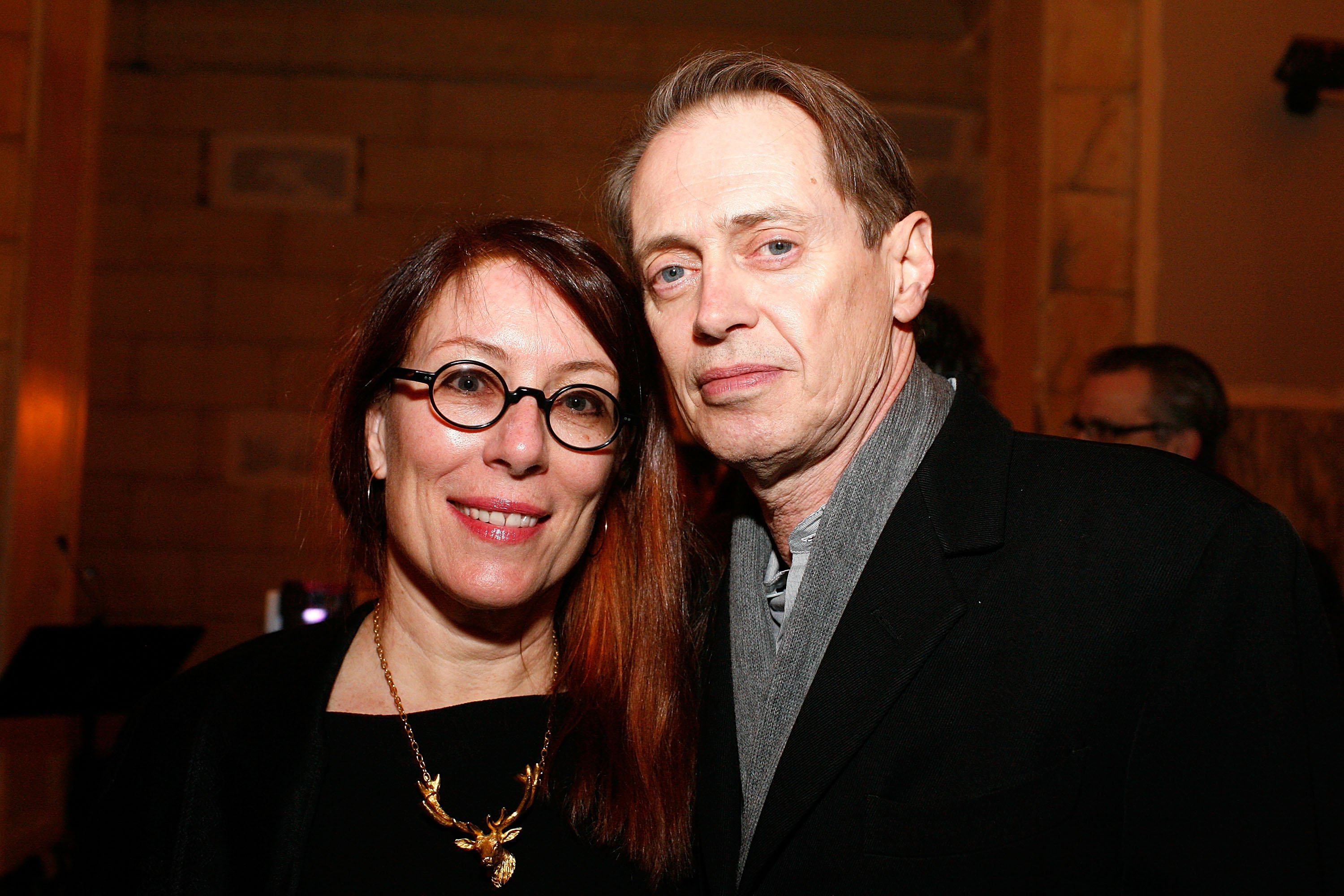 Jo Andres and Steve Buscemi attend the E. Sharp @ 60 Benefit Concert at the ISSUE Project Room on March 4, 2011 in the Brooklyn borough of New York City | Photo: GettyImages