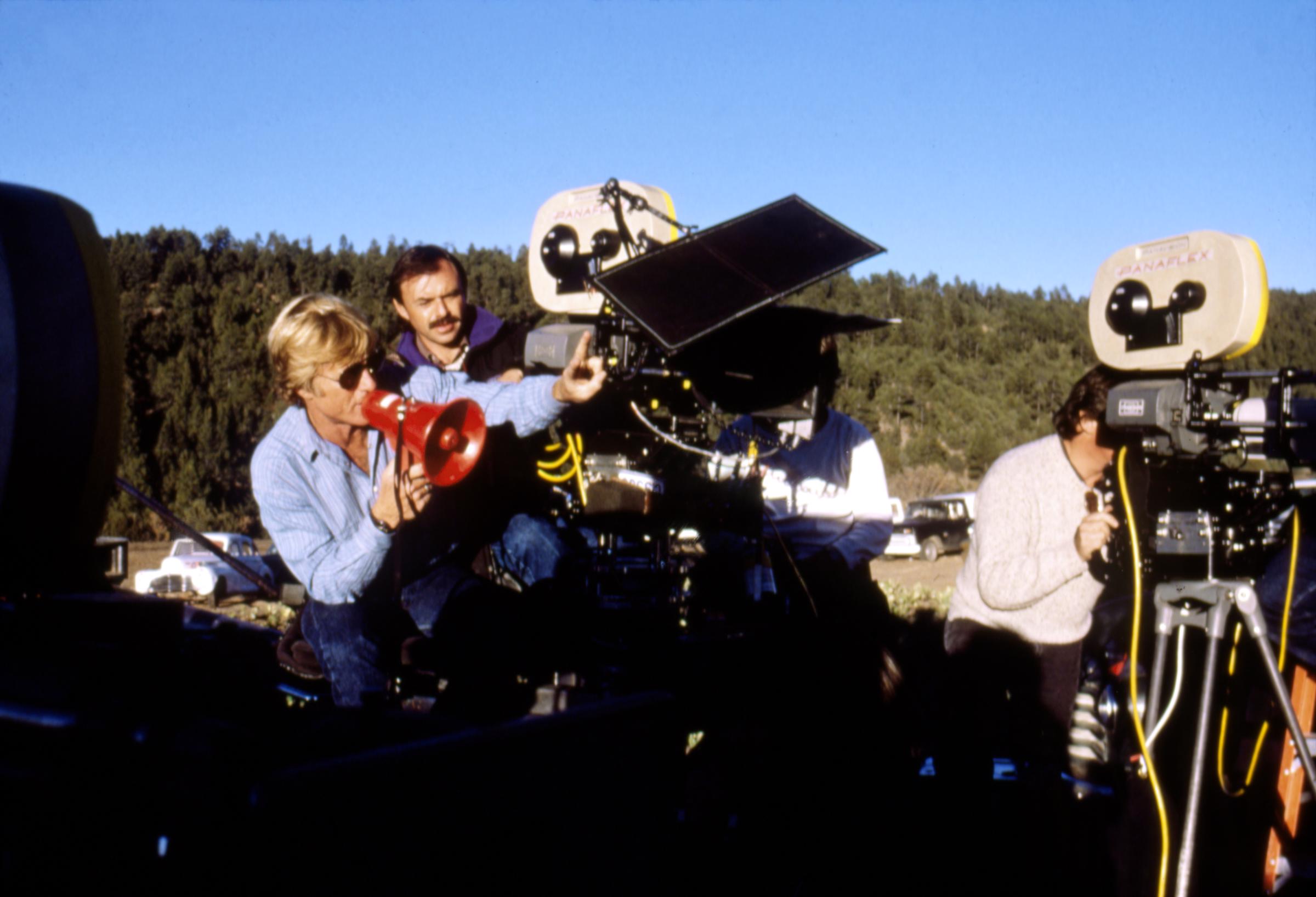 Robert Redford on the set of "The Milagro Beanfield War," circa 1987. | Source: Getty Images