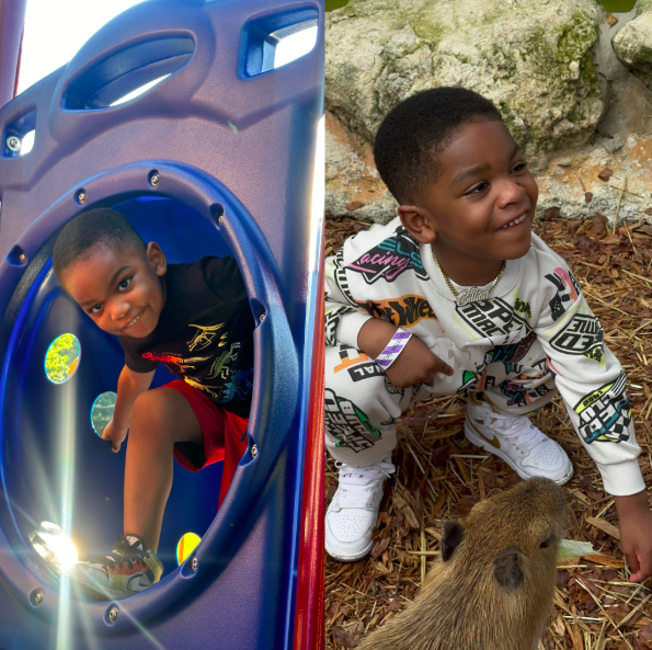 Side-by-side photos of Billion Roberts, posted on June 10, 2024. | Source: Instagram/billion.heir