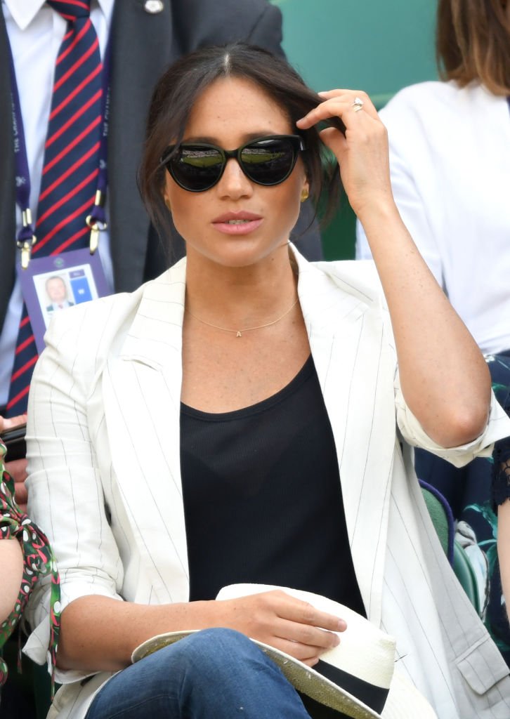 Meghan, Duchess of Sussex attends day four of the Wimbledon Tennis Championships at All England Lawn Tennis and Croquet Club | Photo: Getty Images