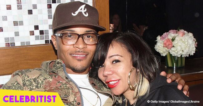 Tiny Harris looks radiant in low-cut top while T.I. smirks at her side in recent video