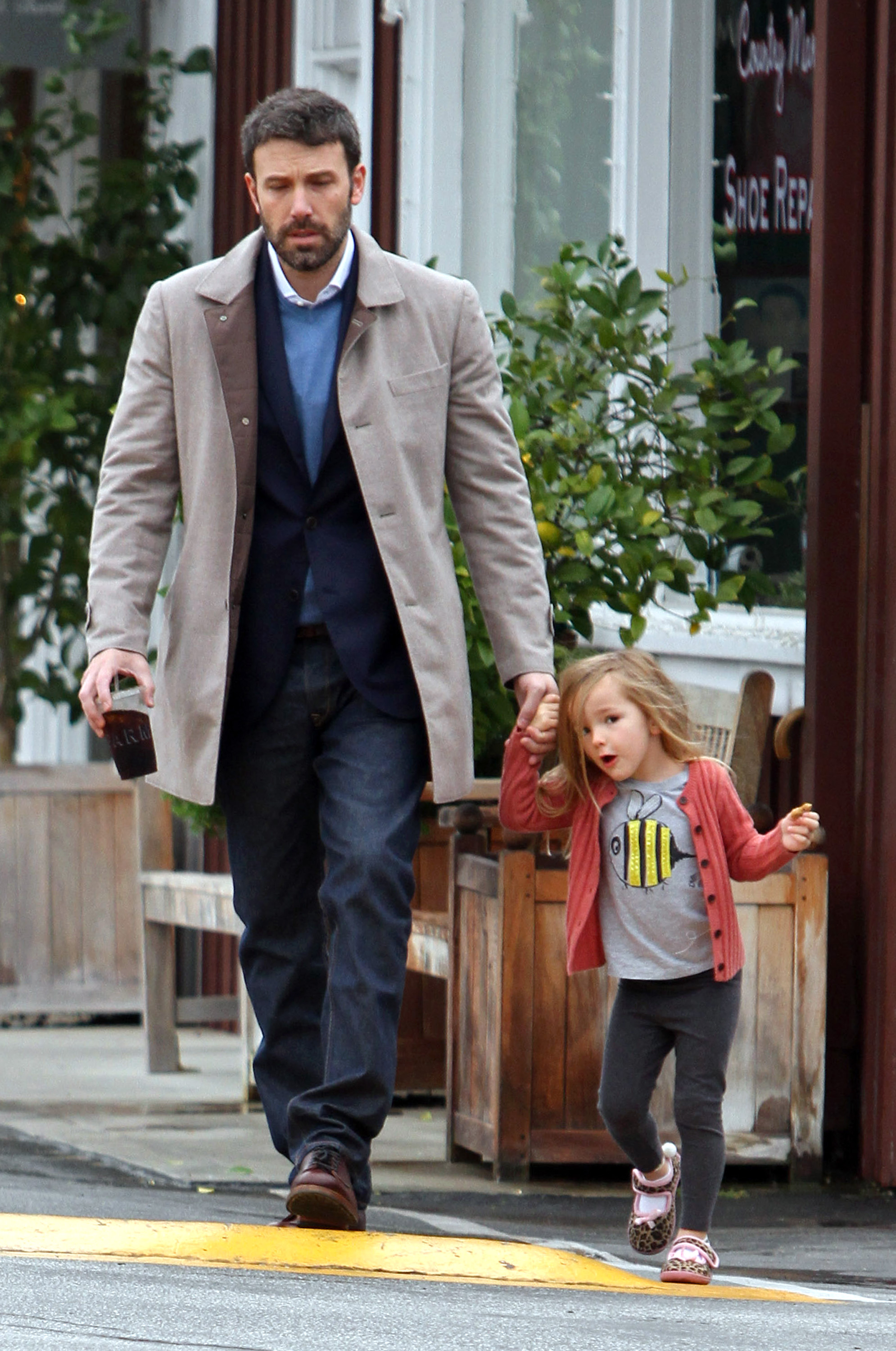 Ben Affleck and Serafina Affleck on November 28, 2012 in Los Angeles, California. | Source: Getty Images