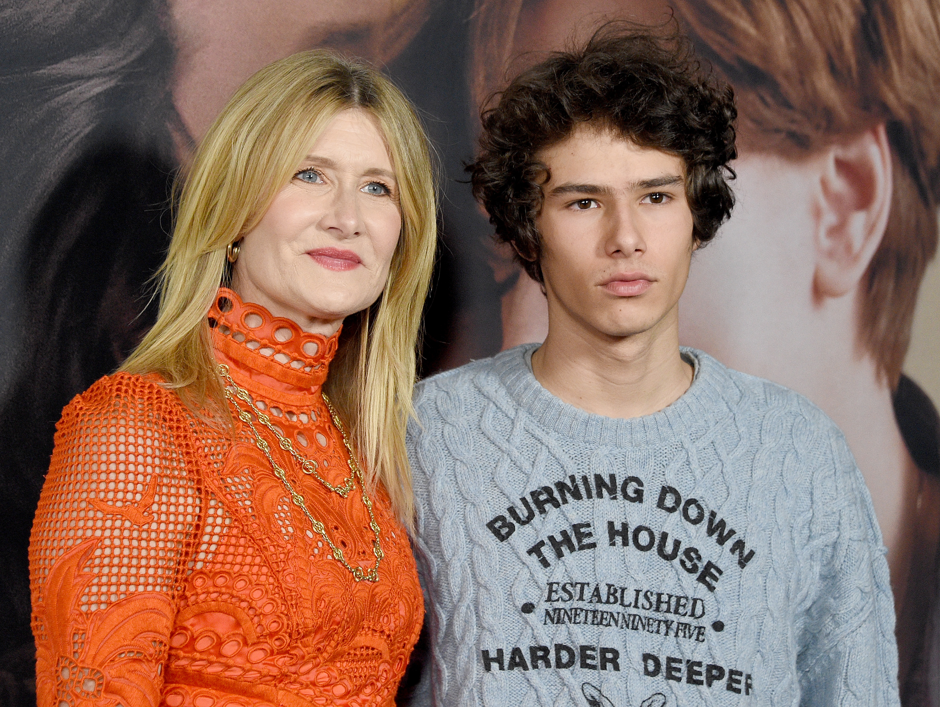 Laura Dern and Ellery Harper at the premiere of "Marriage Story," 2019 | Source: Getty Images