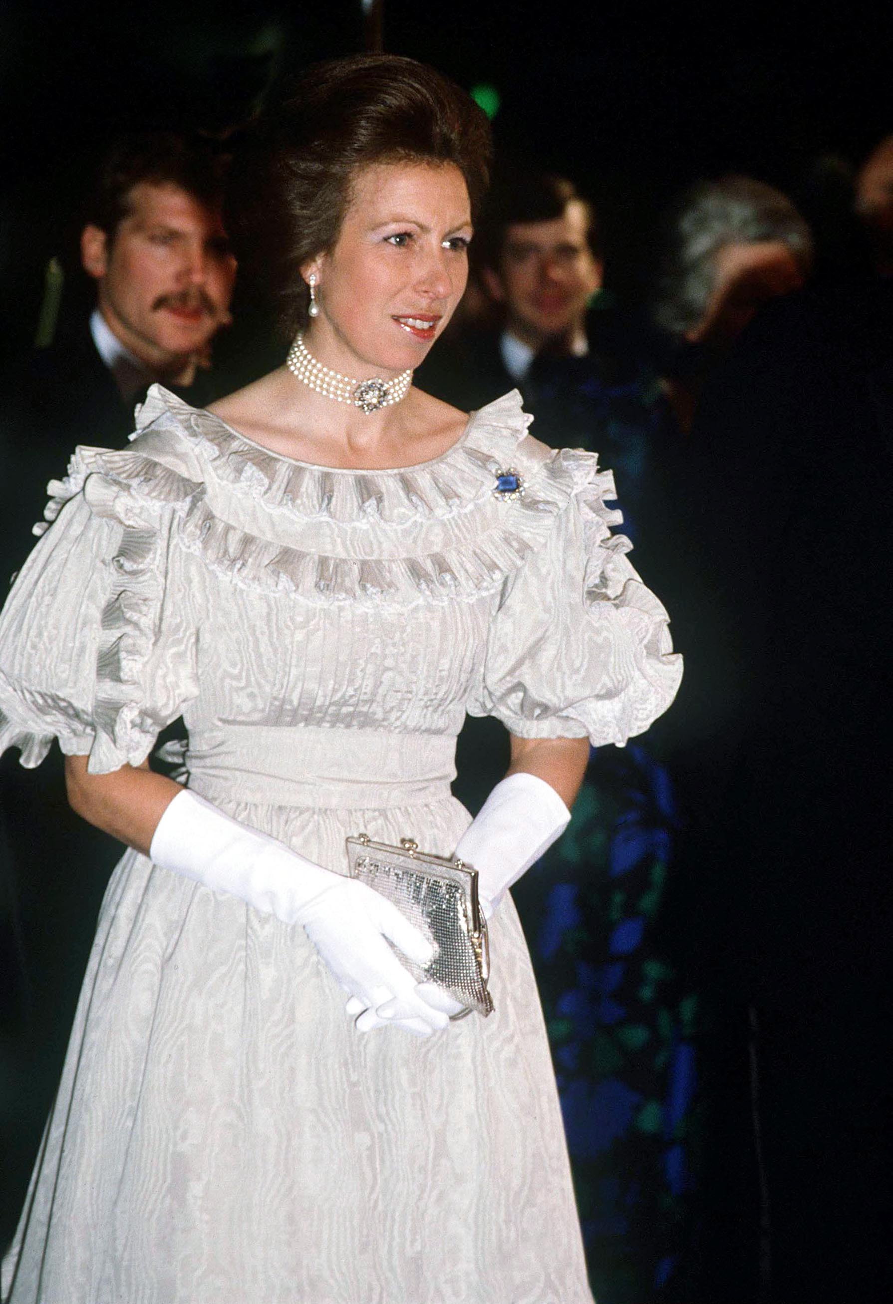 Princess Anne at the movie premiere of A "Passage To India," 1985 | Source: Getty Images