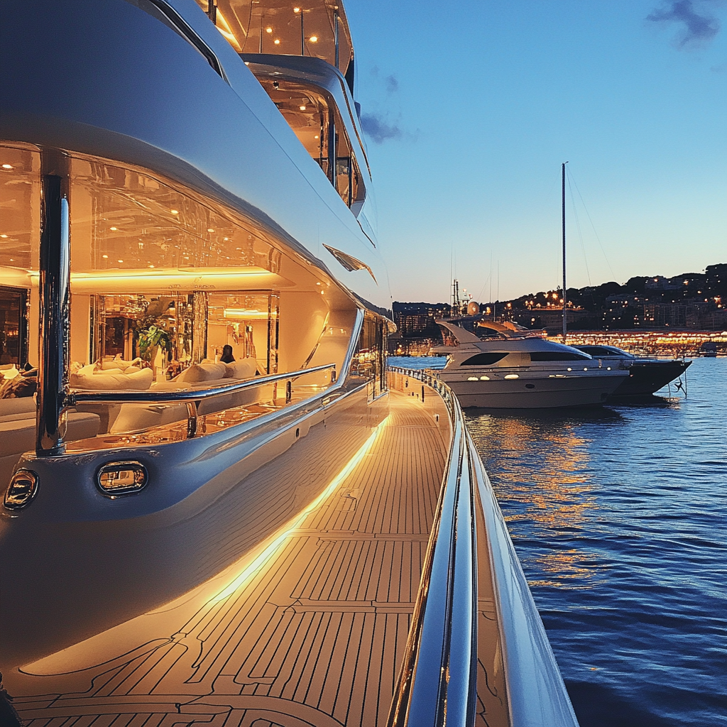 A luxury yacht | Source: Midjourney