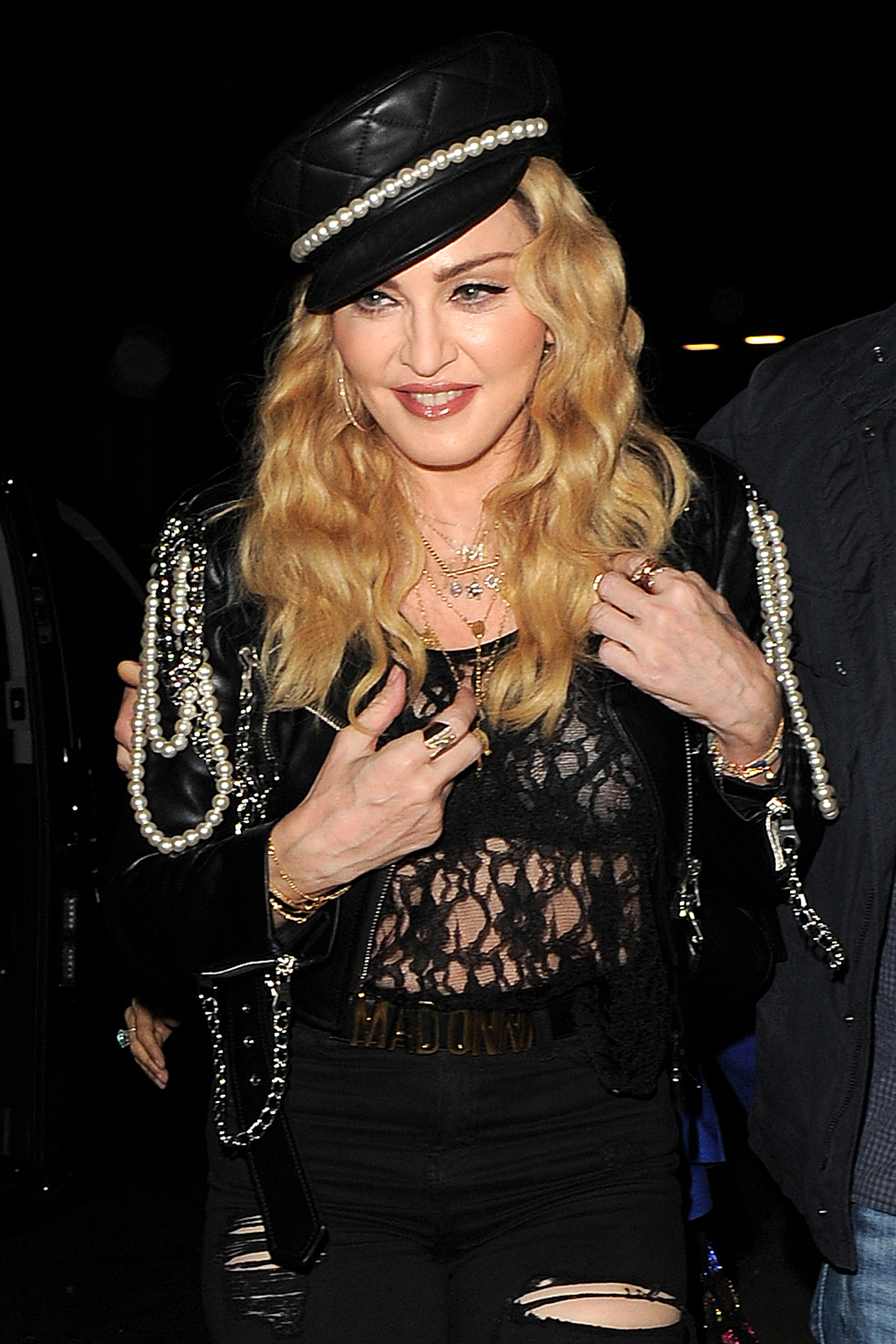 Madonna seen attending Mert & Marcus: Works 2001-2014 - VIP party at Mark's Club in London, England, on October 27, 2016. | Source: Getty Images