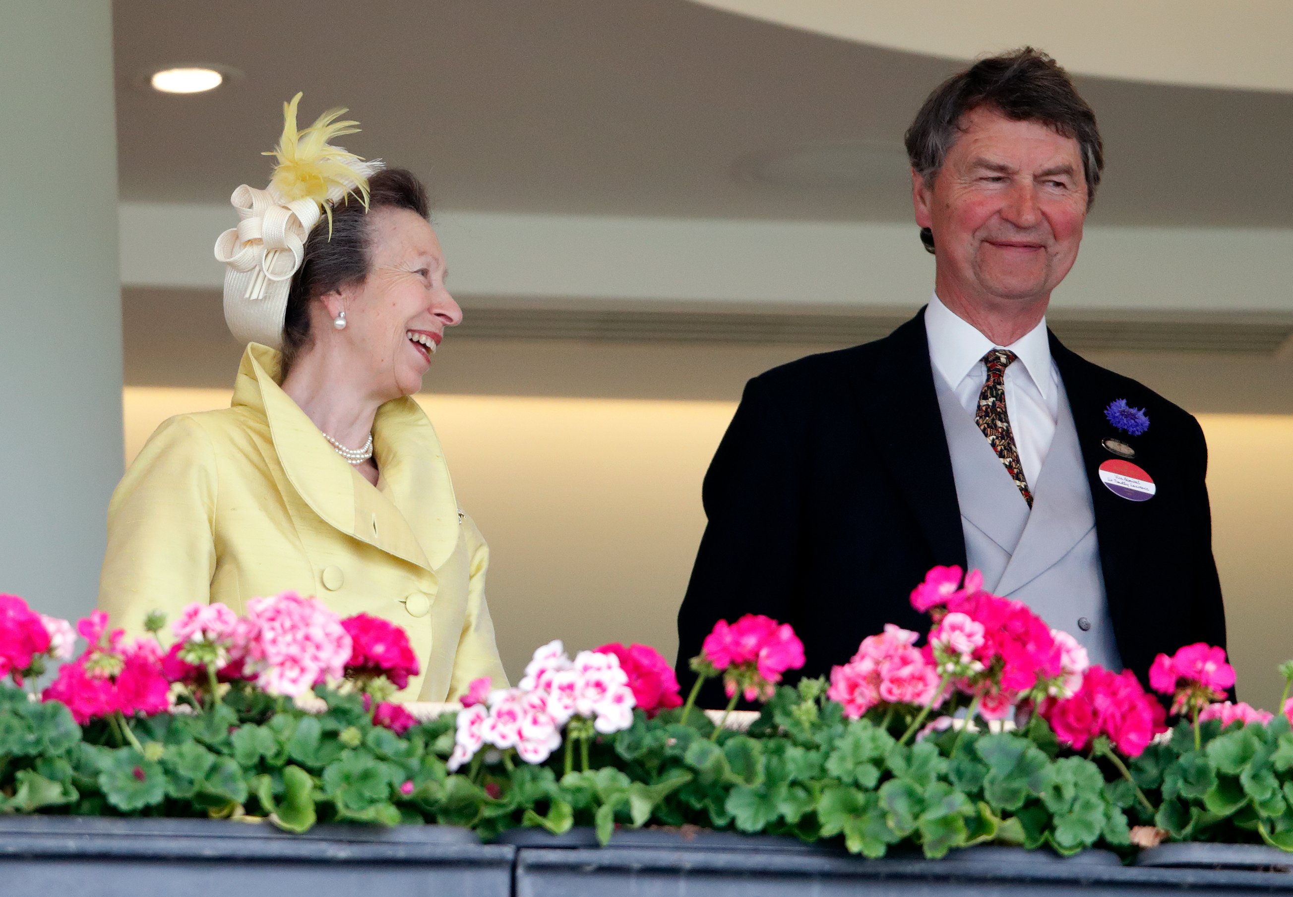 Princess Anne, Princess Royal and Vice Admiral Timothy Laurence attend day 3 of Royal Ascot at Ascot Racecourse on June 17, 2021 in Ascot, England. | Source: Getty Images
