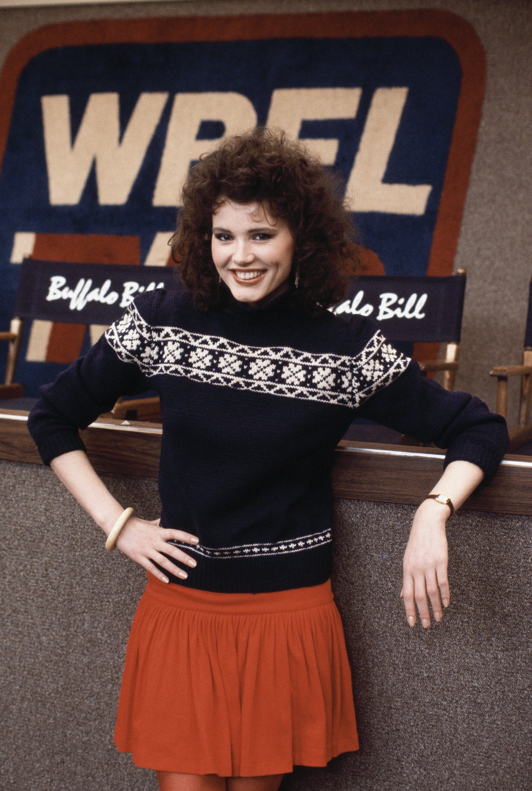 Geena Davis on the set of "Buffalo Bill" in 1983. | Source: Getty Images