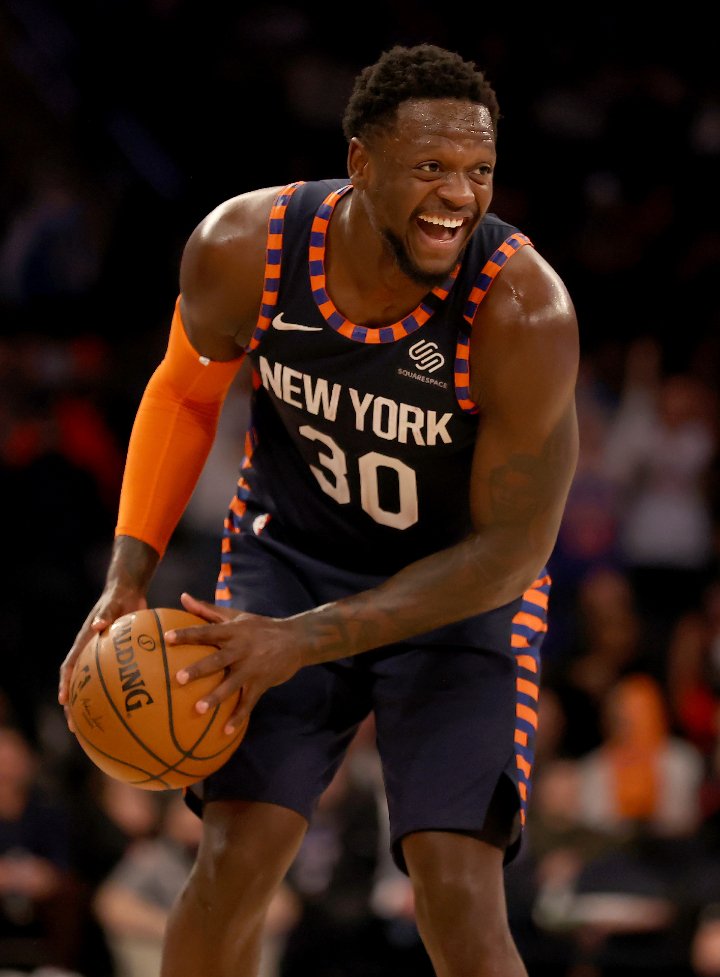 Julius Randle in the game against the Chicago Bulls at Madison Square Garden in New York City, in February 2020. | Image: Getty Images. 