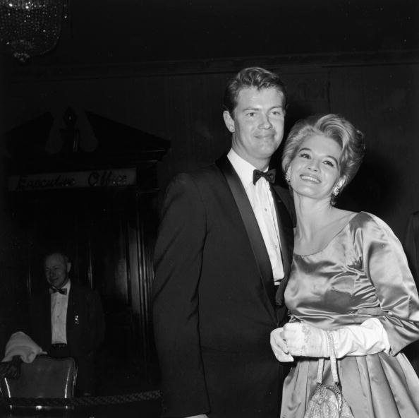Troy Donahue and Angie Dickinson at the Golden Globe Awards, Hollywood, California, on March 8, 1960. | Source: Getty Images