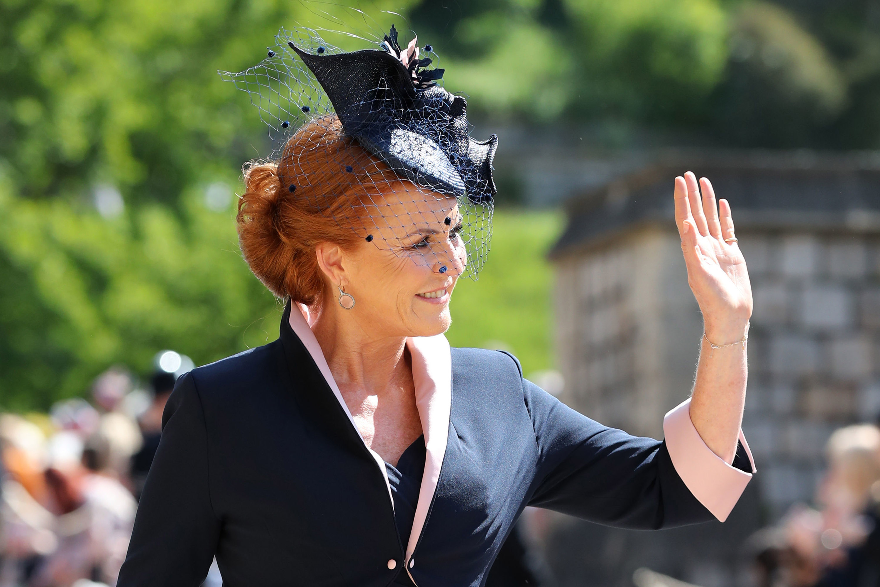Sarah Ferguson, Duchess of York, at Prince Harry and Meghan Markle's wedding in 2018 | Source: Getty Images
