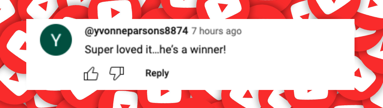 Fan comment about a contestant on Season 27 of "The Voice," posted on February 3, 2025. | Source: YouTube/The Voice