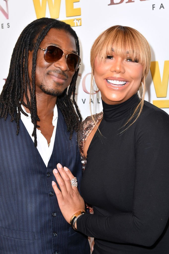 David Adefeso and Tamar Braxton are seen as We TV celebrates the premiere of "Braxton Family Values" at Doheny Room | Photo: Getty Images