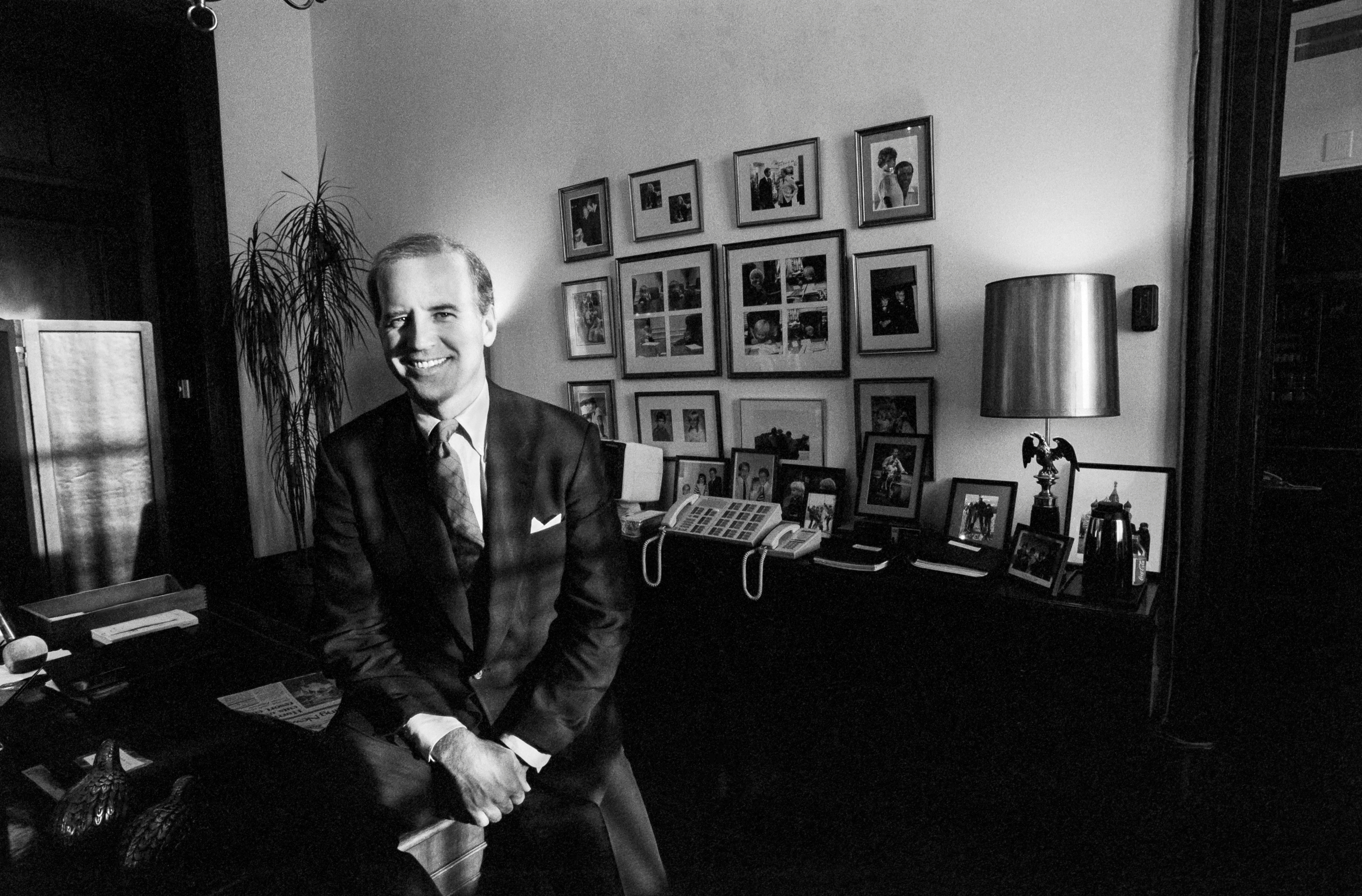 Portrait of Senator Joe Biden in his office shot in September of 1988. | Source: Getty Images