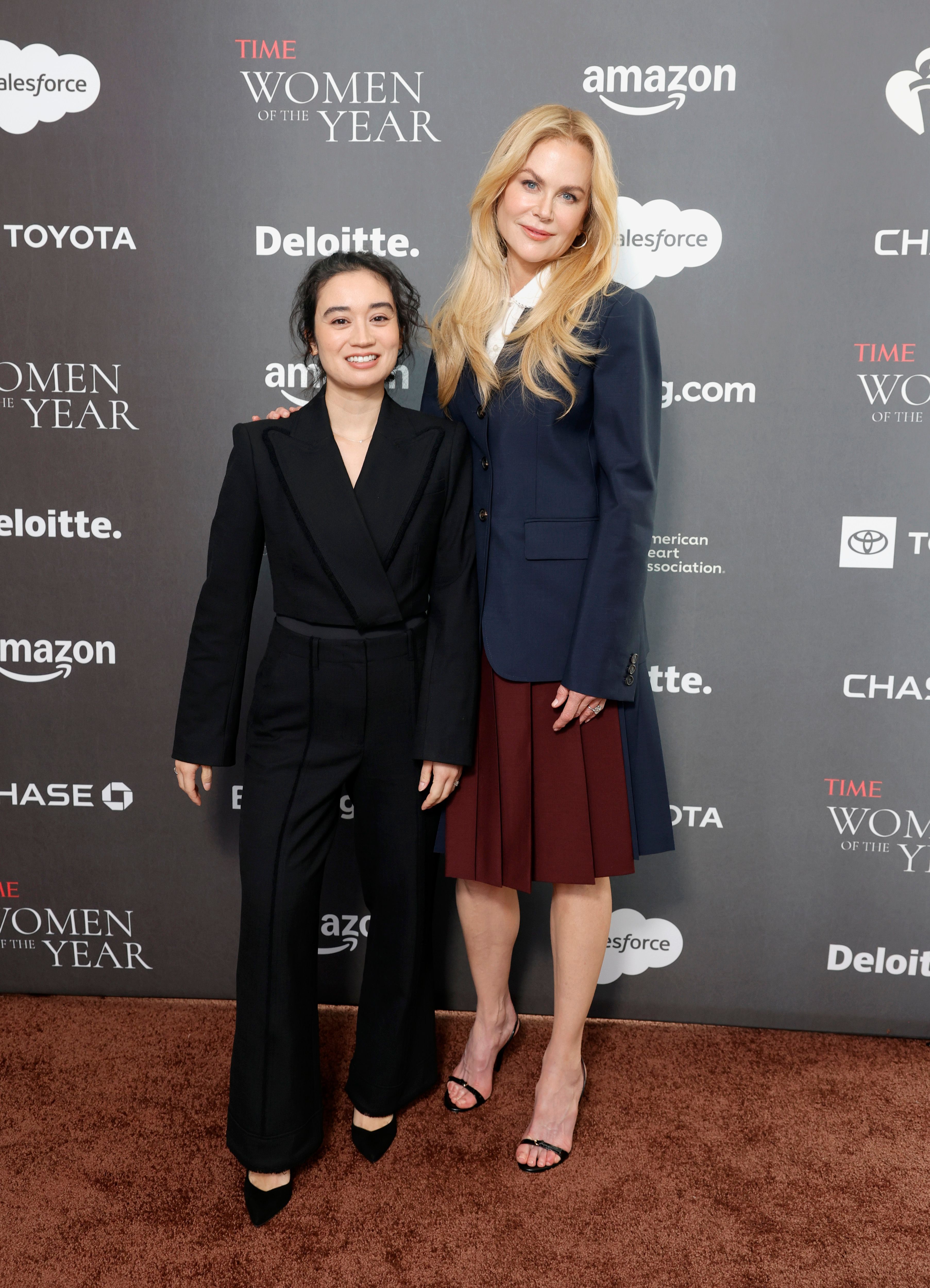 Lucy Feldman, Senior Editor of TIME, and Nicole Kidman attend the TIME Women Of The Year Leadership Forum at The West Hollywood EDITION on February 25, 2025, in West Hollywood, California | Source: Getty Images