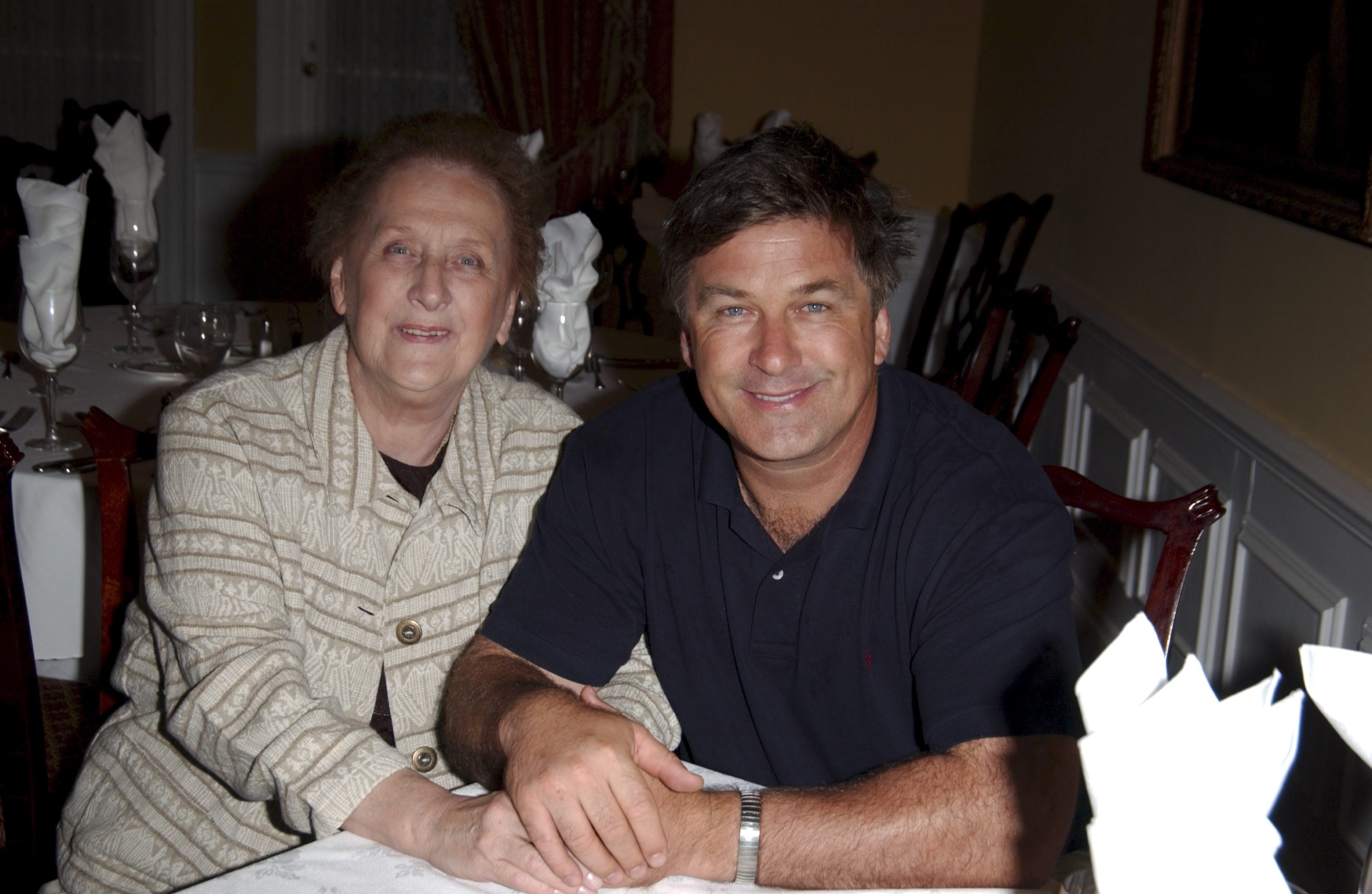 Carol M. Baldwin and Alec Baldwin on July 12, 2004 | Source: Getty Images