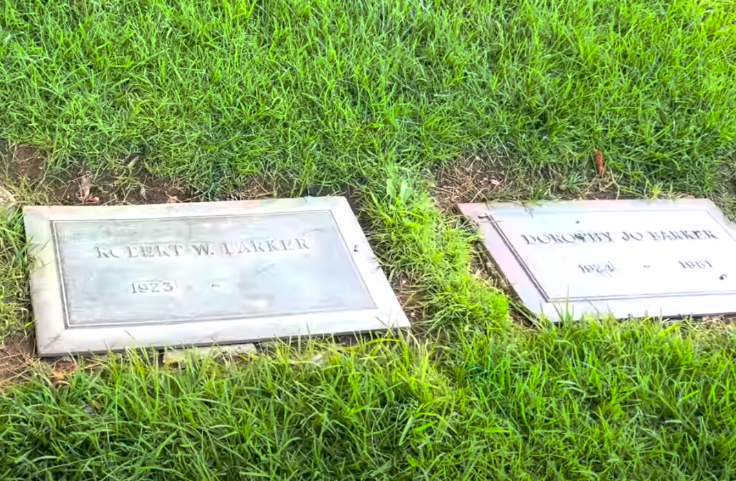 A screenshot of Bob Barker and his wife's gravestones posted on July 13, 2022 | Source: YouTube/Scott On Tape - Your Pop Culture Tour Guide