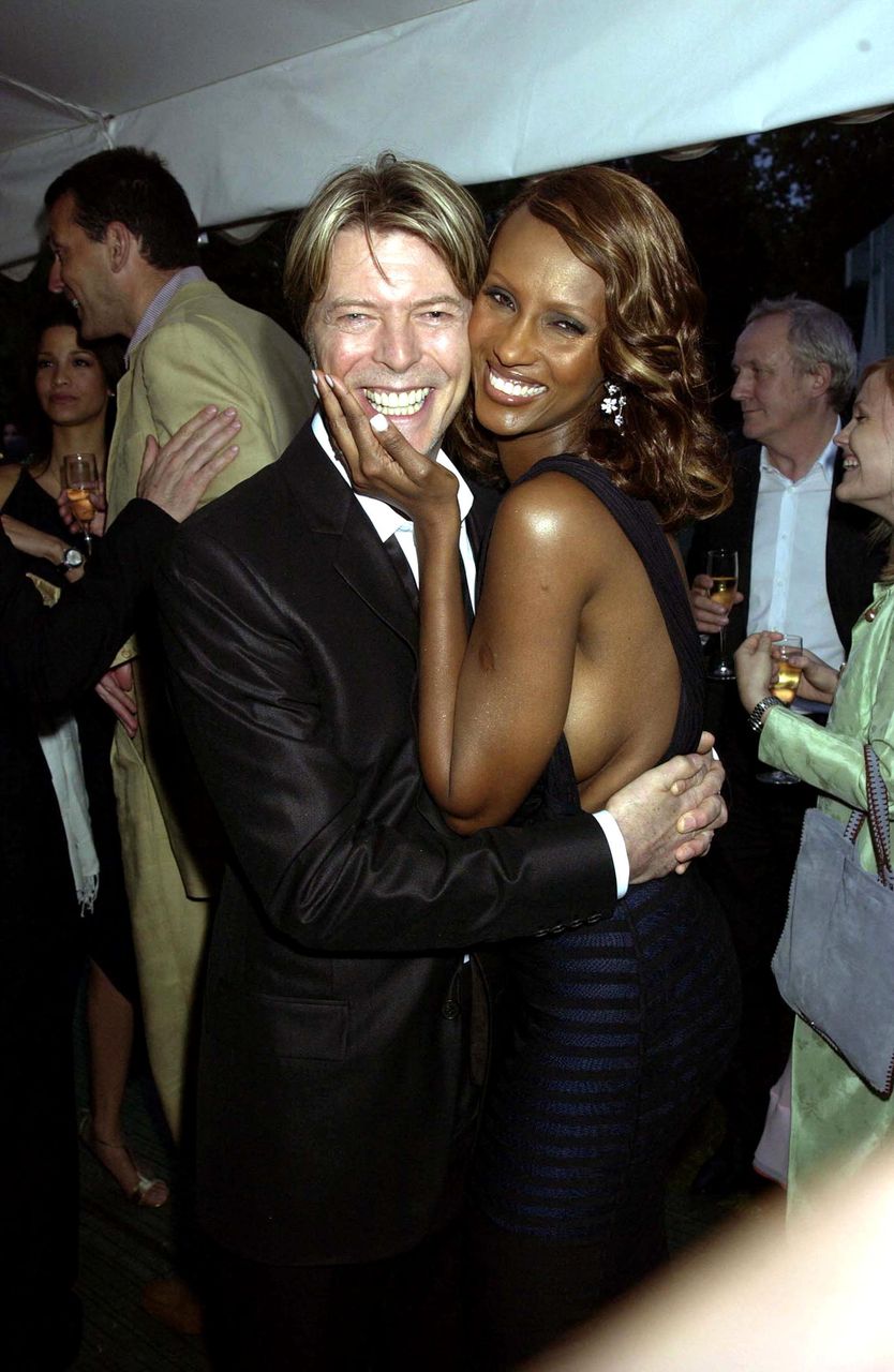 David Bowie and Iman at the Serpentine Gallery Summer Party In London. | Photo: Getty Images