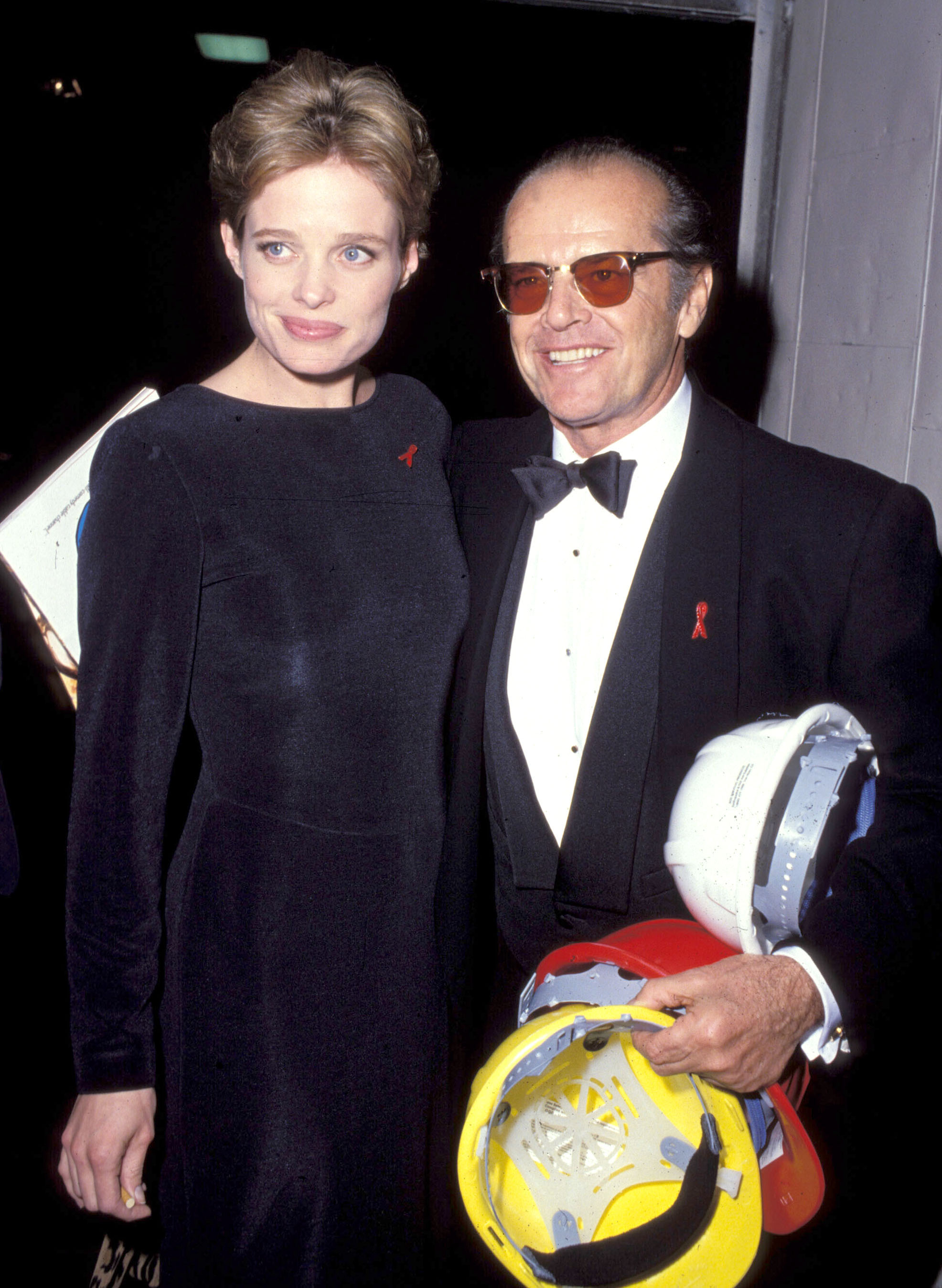 Jack Nicholson and Rebecca Broussard during the American Film Institute's event honoring Nicholson with a Life Achievement Award in Beverly Hills, California on March 3, 1994 | Source: Getty Images