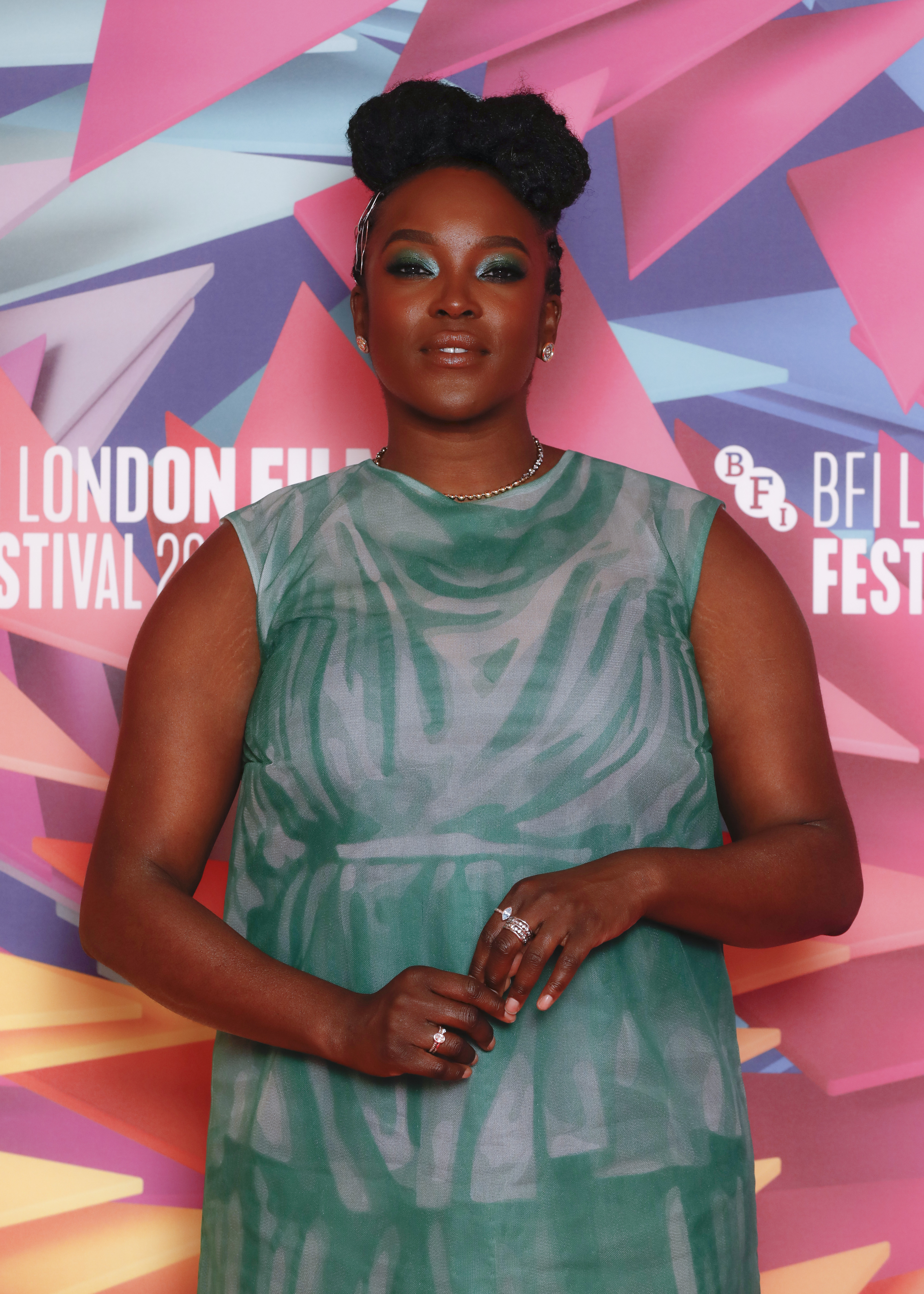 Wunmi Mosaku at the "Call Jane" UK premiere during the 66th BFI London Film Festival on October 14, 2022, in London, England. | Source: Getty Images