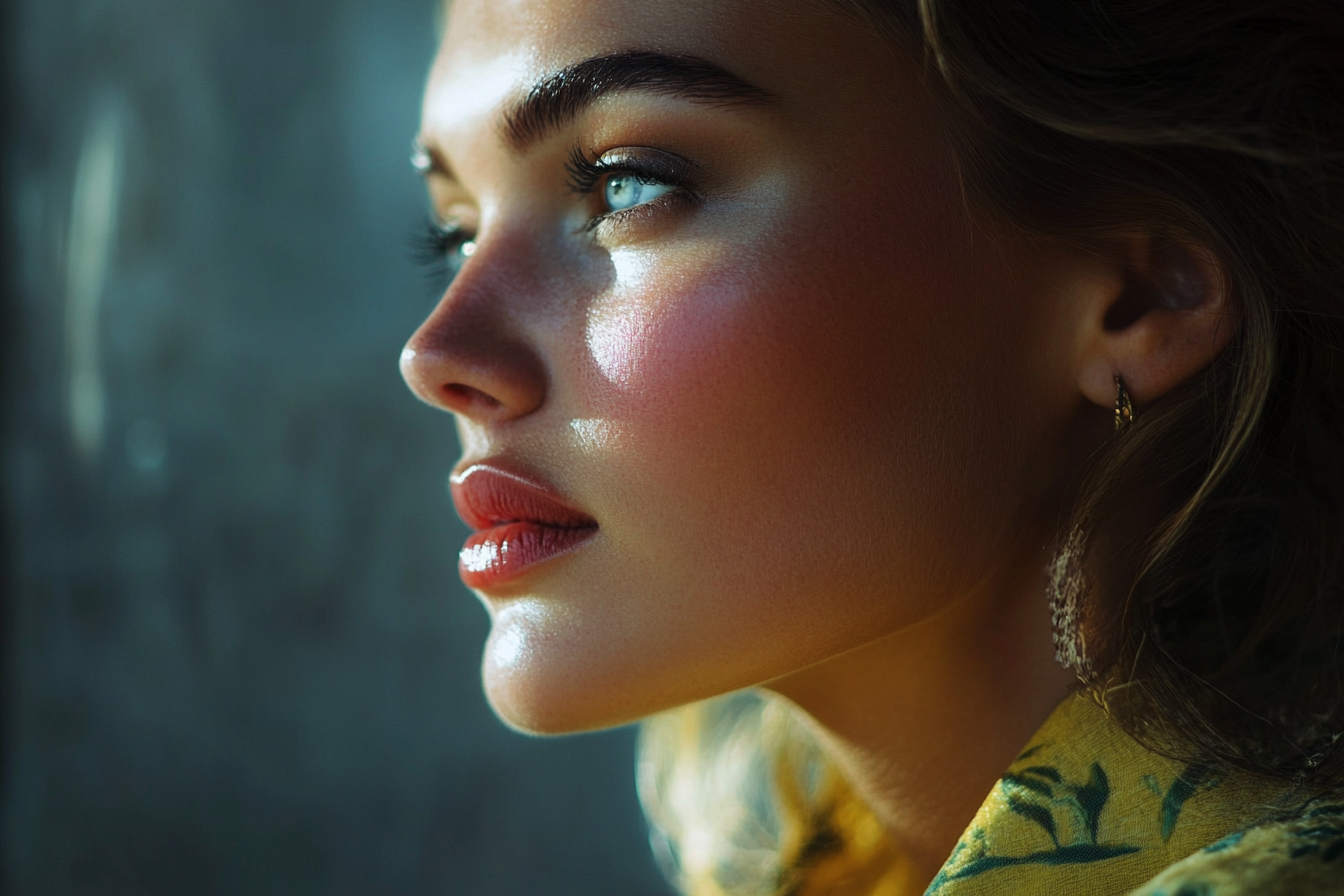 A woman staring thoughtfully into the distance | Source: Midjourney