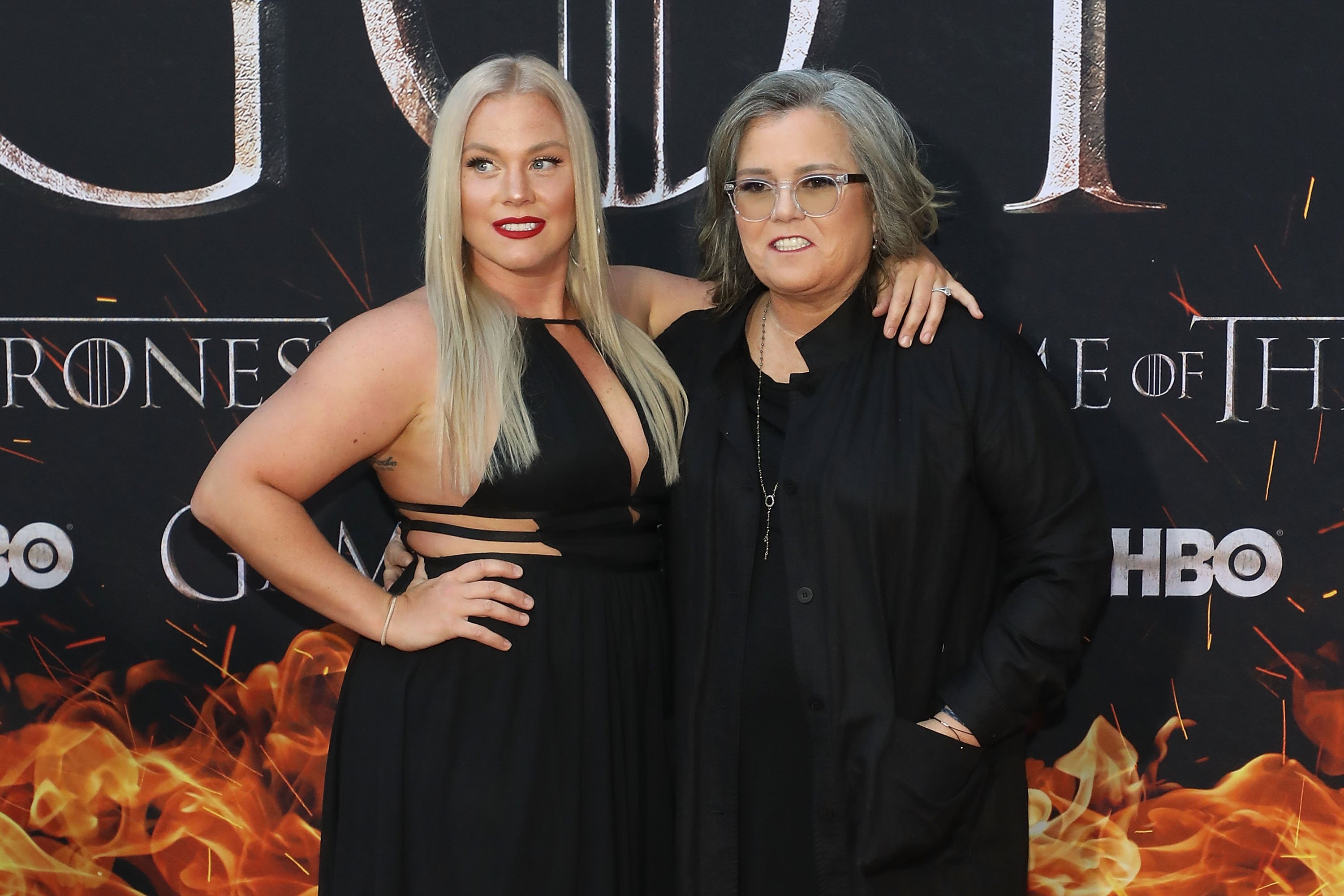 Elizabeth Rooney and Rosie O'Donnell attend the premiere of Season 8 of "Game of Thrones" in New York City on April 3, 2019 | Photo: Getty Images