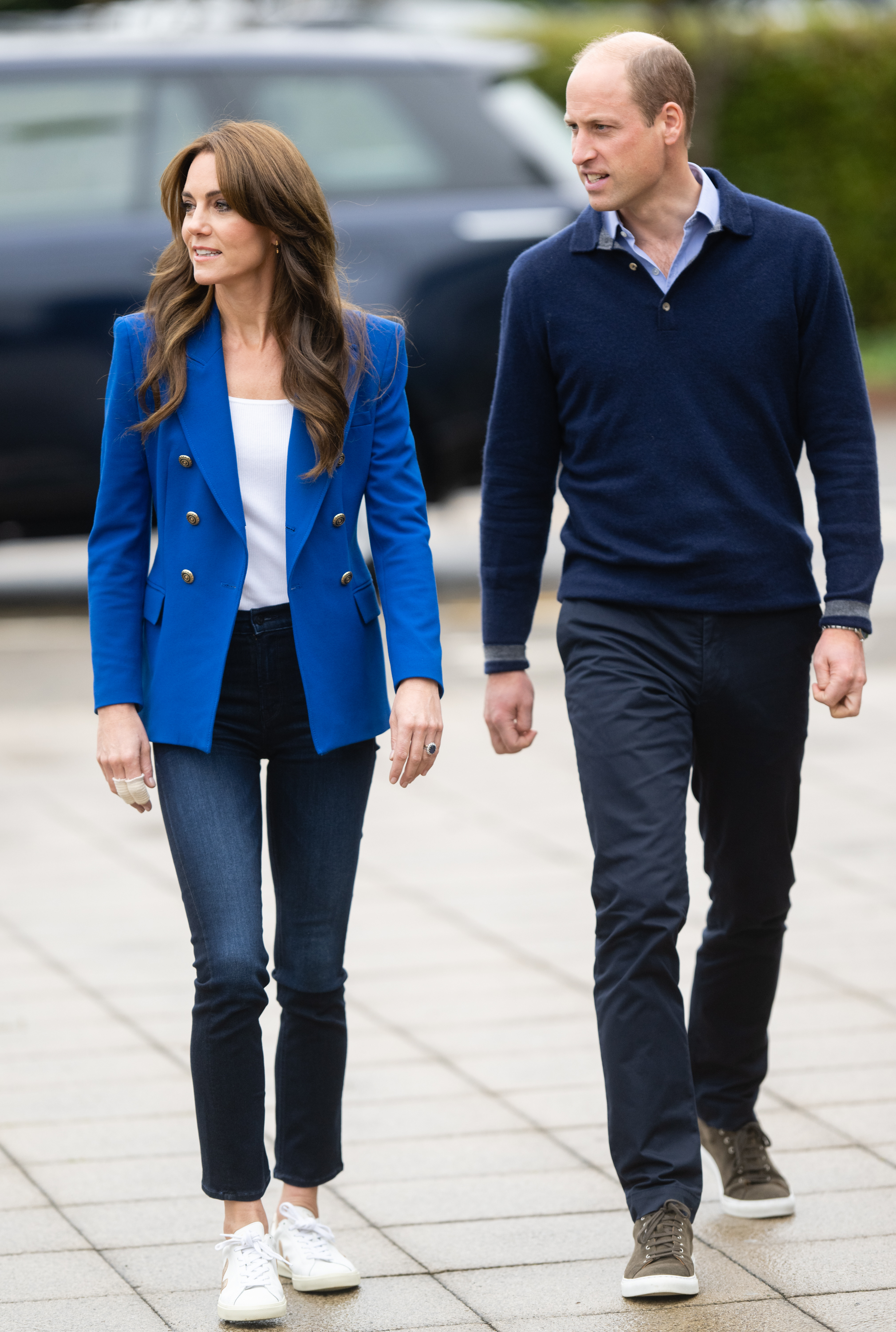 Princess Catherine and Prince William at the SportsAid mental fitness workshop at Bisham Abbey National Sports Centre to mark World Mental Health Day on October 12, 2023 | Source: Getty Images