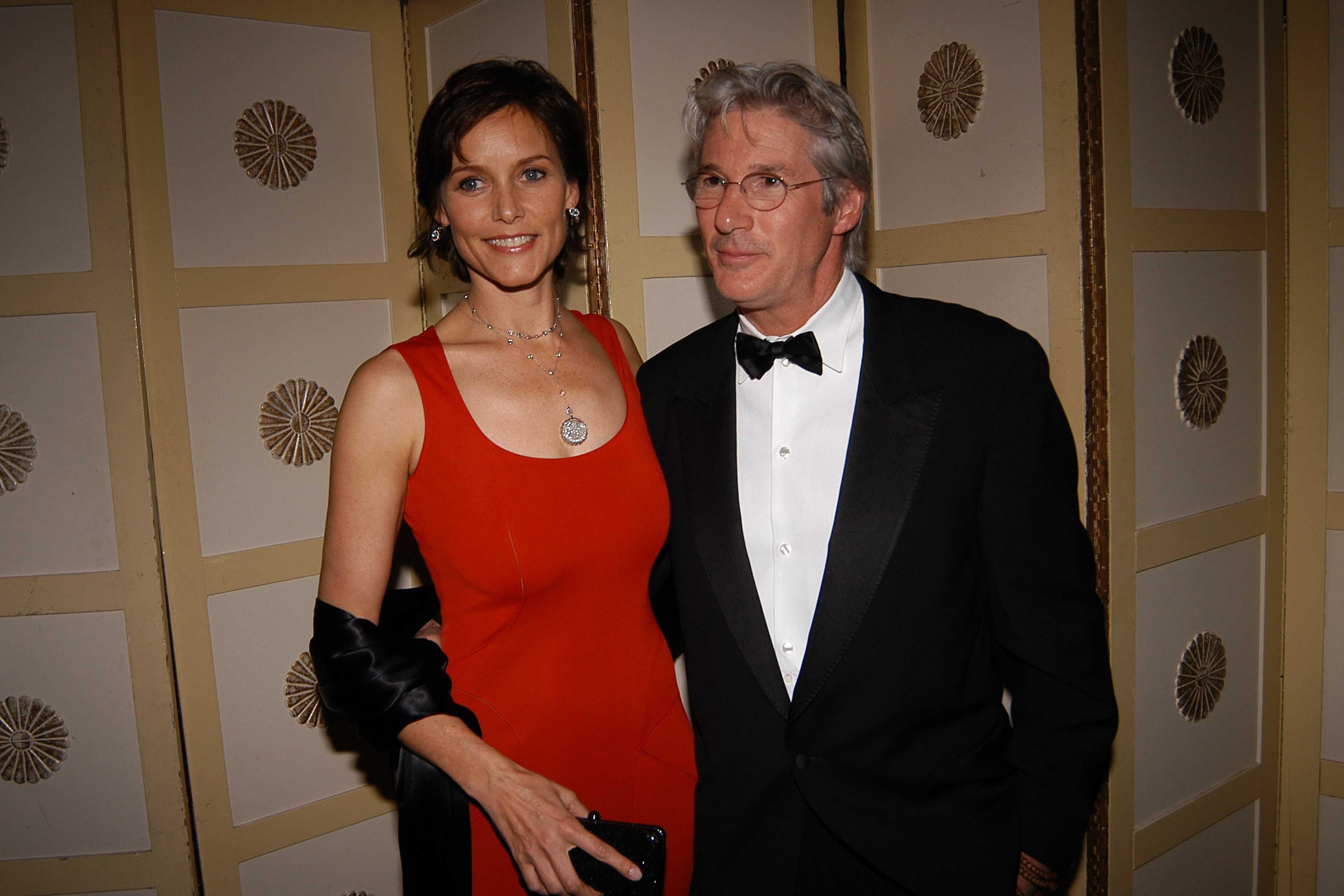 Carey Lowell and Richard Gere during The Eighth Red Ball at Pierre Hotel on February 7, 2005 in New York City. | Source: Getty Images